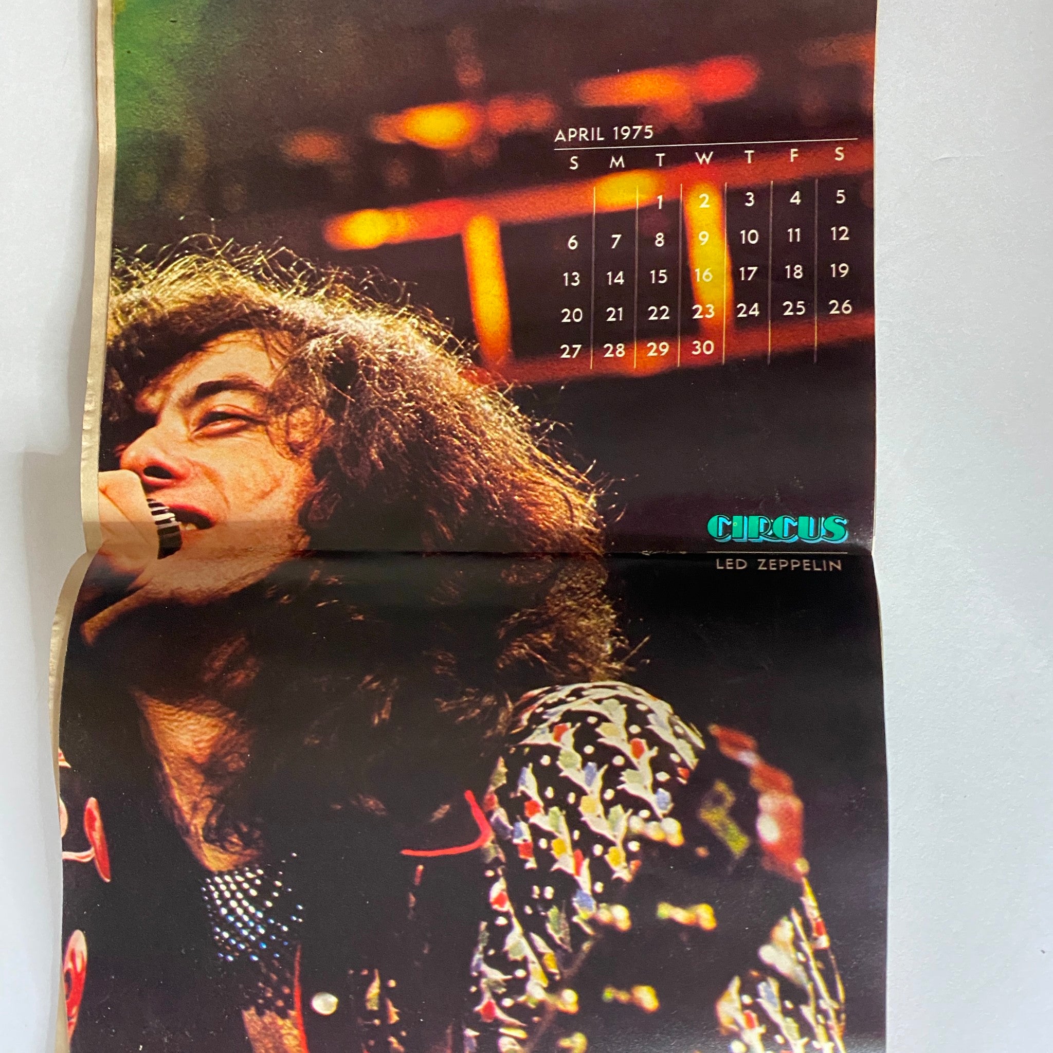 VTG Circus Magazine April 1975 No. 108 Rock Photo Contest w Poster No Label