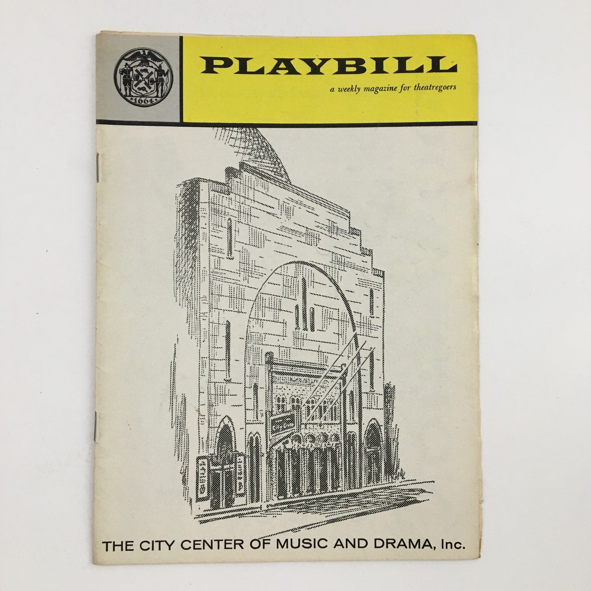 1959 Playbill The City Center of Music and Drama Present The Still Point Musical