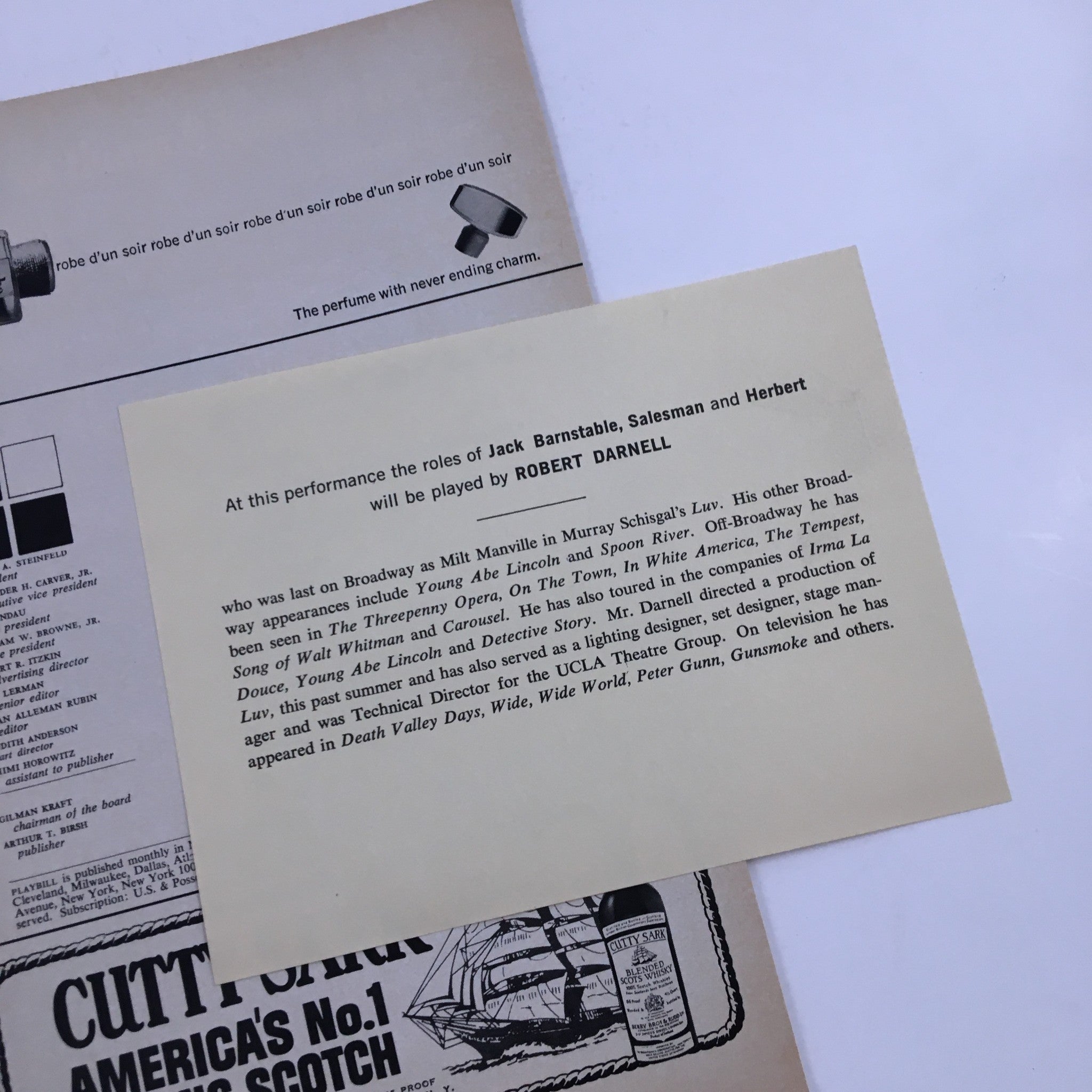 1967 Playbill Ambassador Thtr You Know I Can't Hear You When The Water's Running