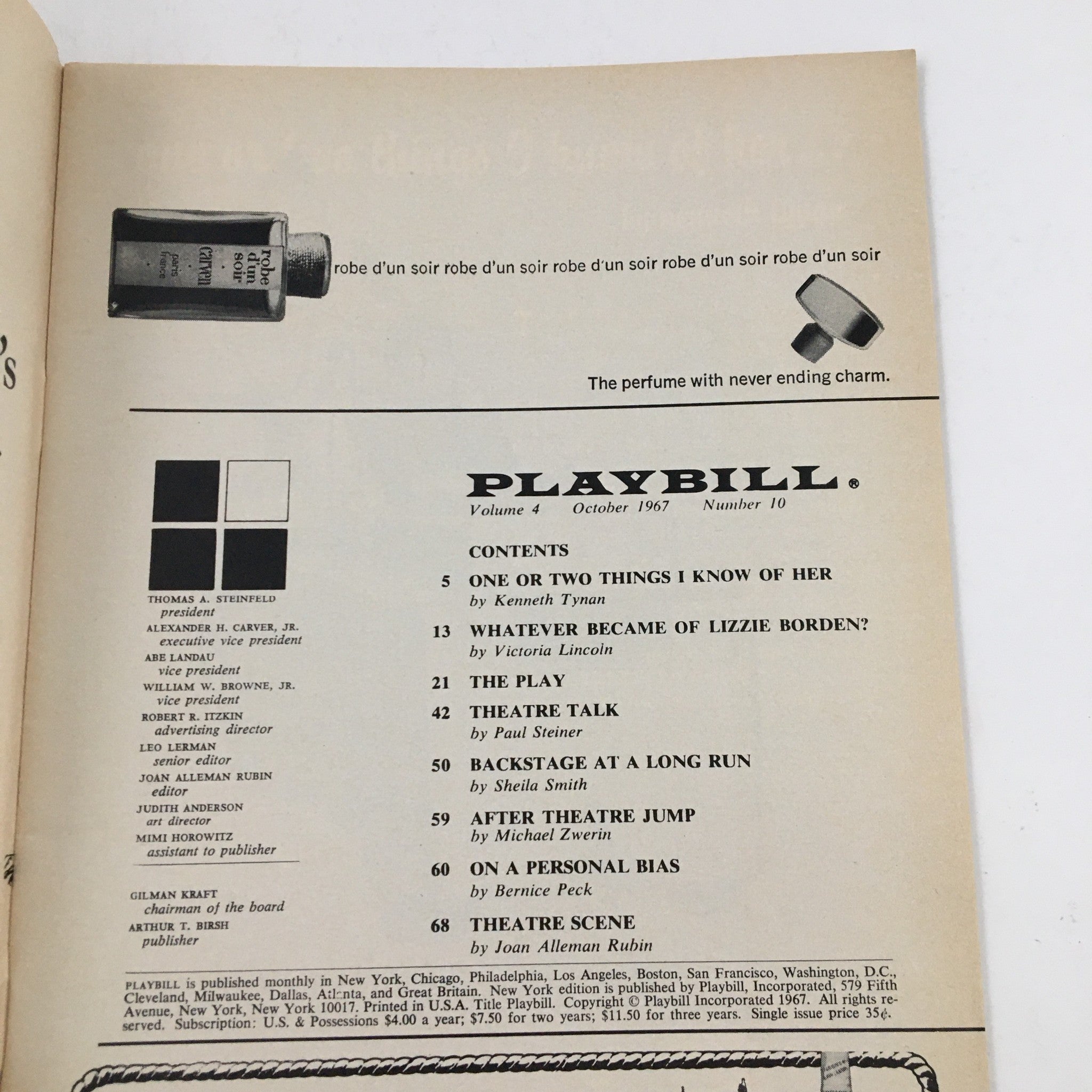 1967 Playbill Ambassador Thtr You Know I Can't Hear You When The Water's Running