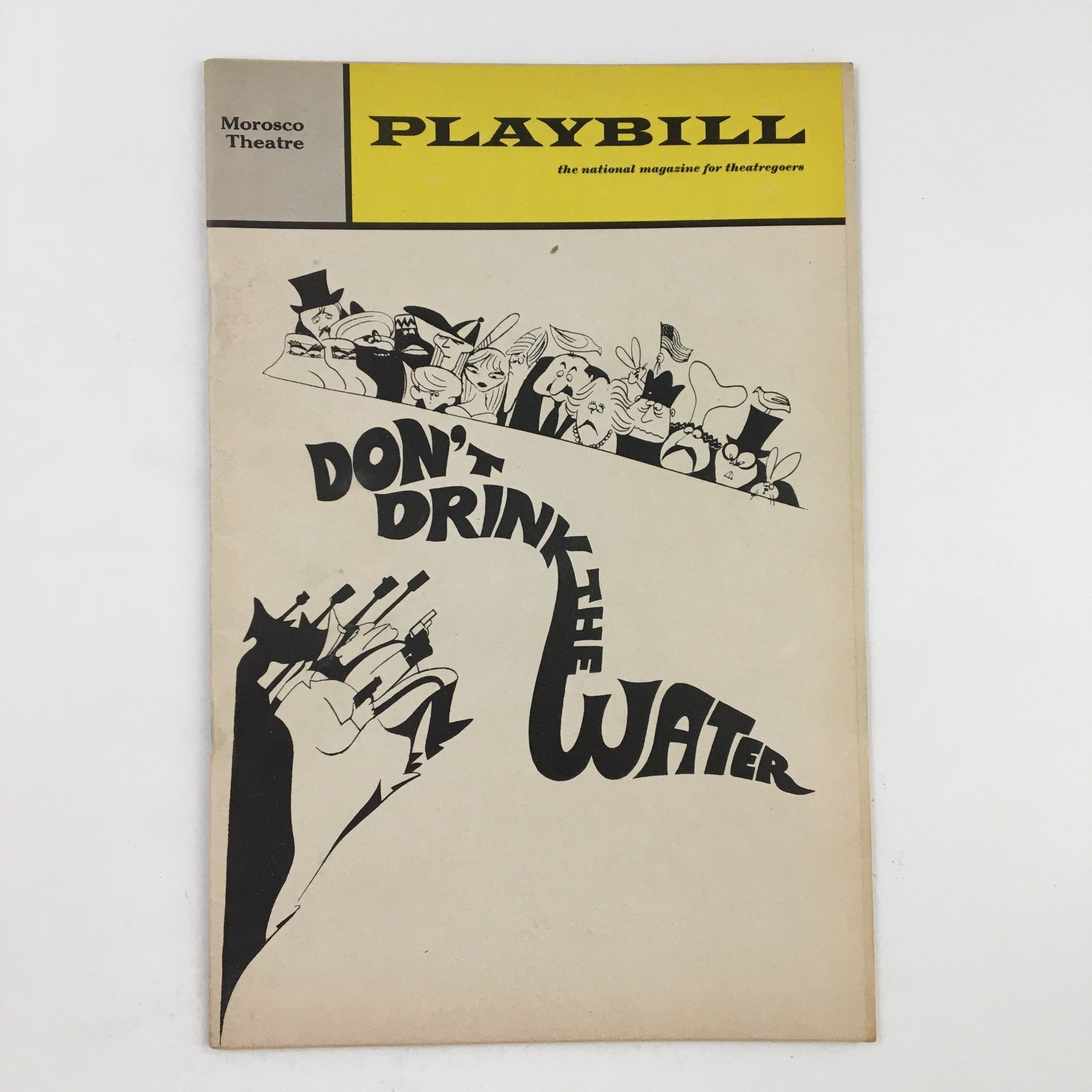 1967 Playbill The Morosco Theatre Present Peggy Cass in Don't Drink The Water