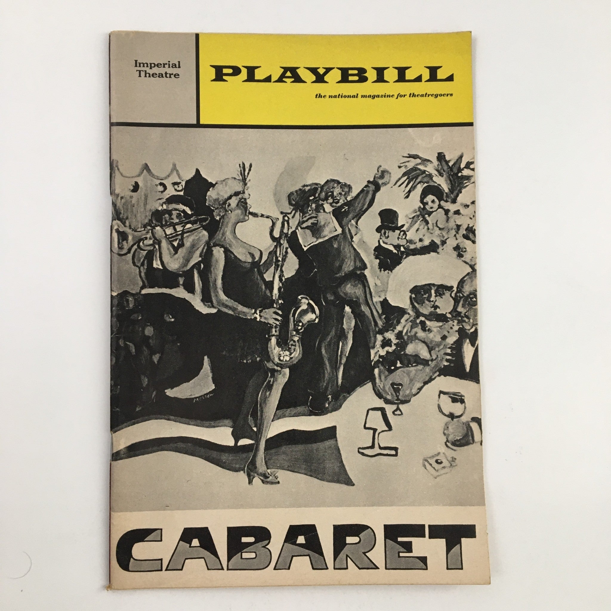 1967 Playbill Imperial Theatre Present Jack Gillord in Cabaret by Harold Prince