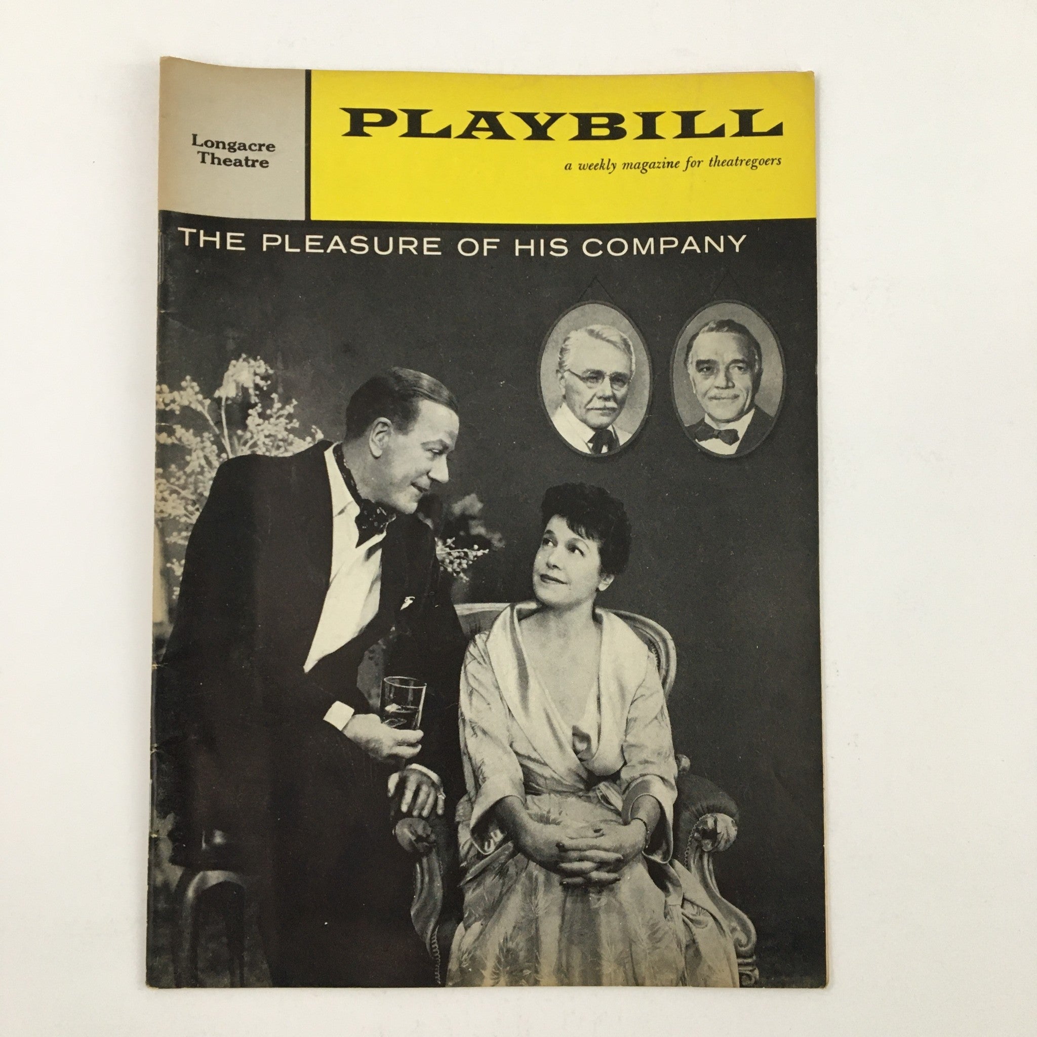 1959 Playbill Longacre Theatre Present The Pleasure Of His Company by M Ritchard