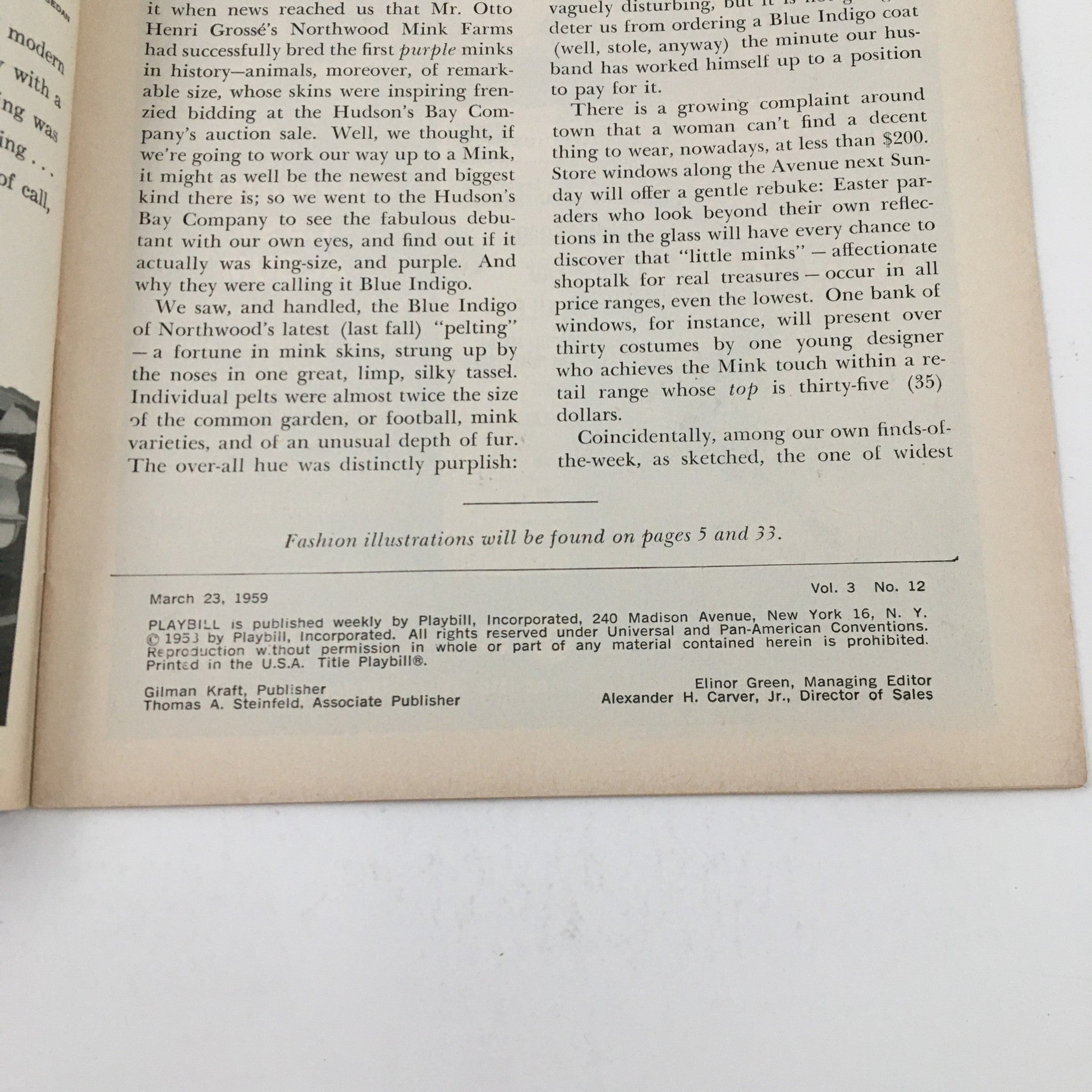 1959 Playbill Longacre Theatre Present The Pleasure Of His Company by M Ritchard