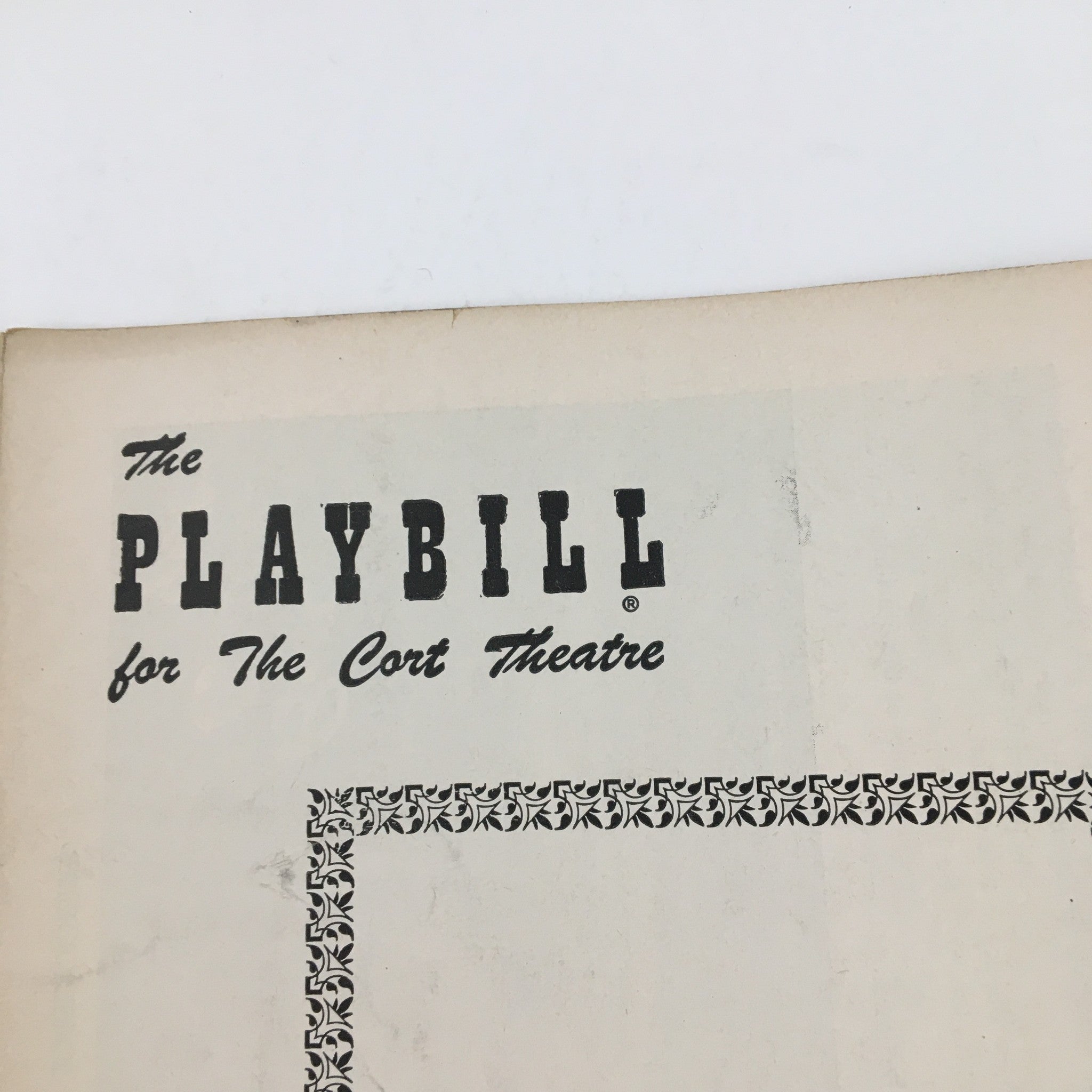 1955 Playbill Cort Theatre Present Joseph Schildkraut in The Diary of Anne Frank