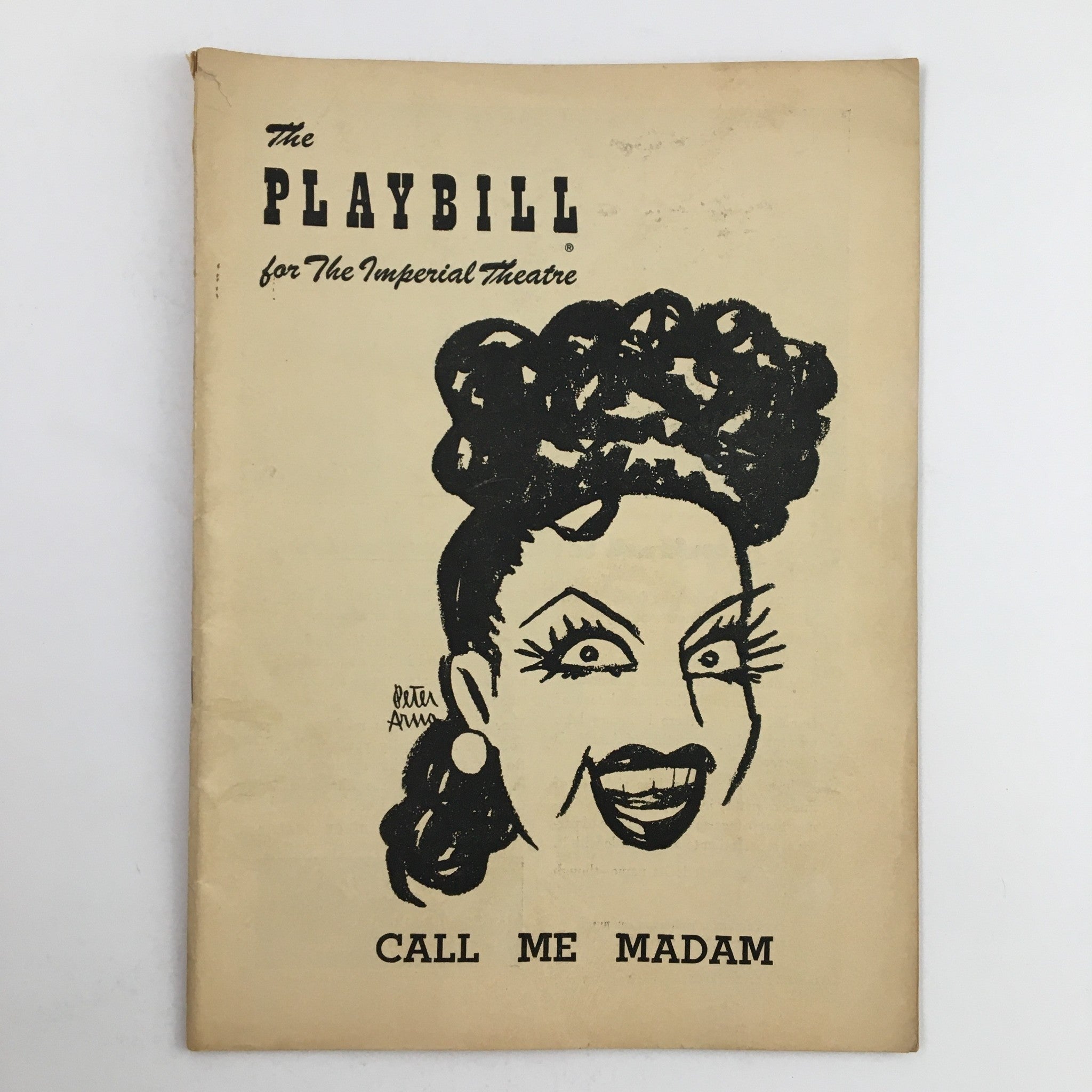 1951 Playbill The Imperial Theatre Present Ethel Merman in Call Me Madam