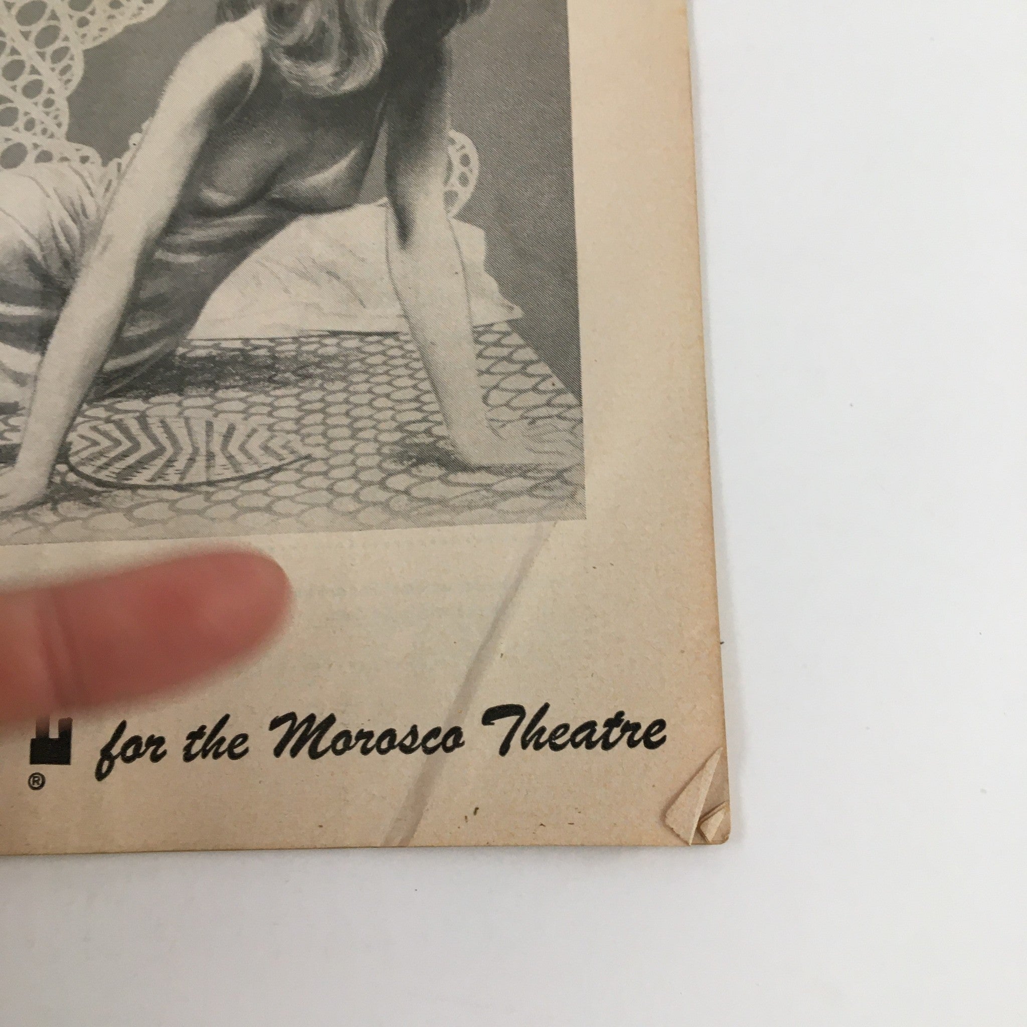 1955 Playbill Morosco Thtr Present Cat On A Hot Tin Roof by Tennessee Williams