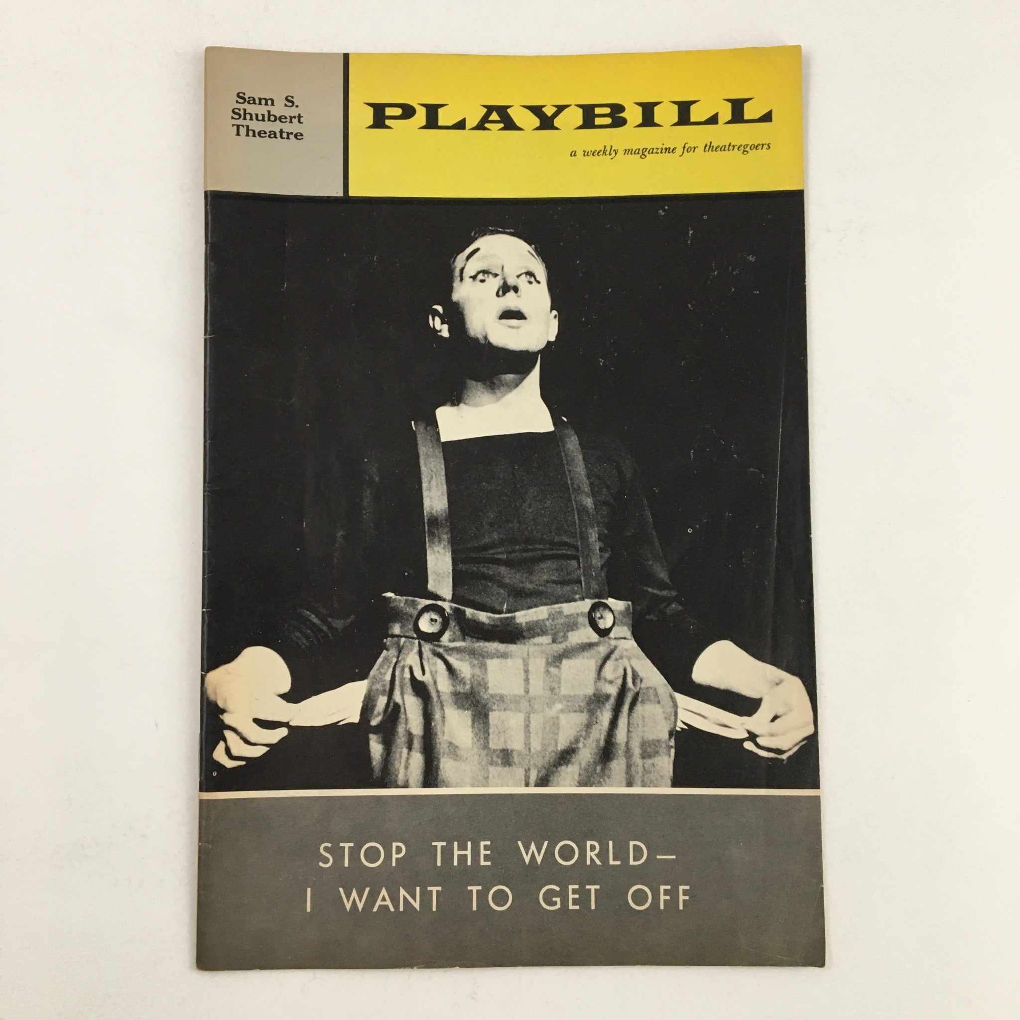 1962 Playbill Sam S. Shubert Theatre Present Stop The World I Want To Get Off