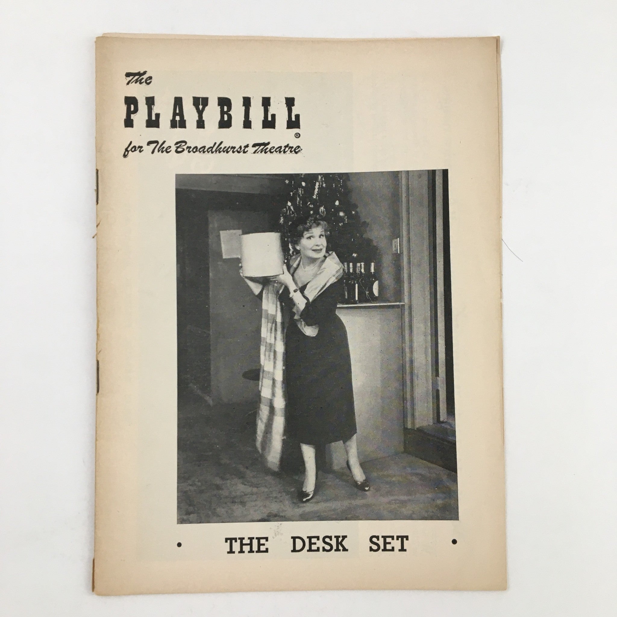 1955 Playbill The Broadhurst Theatre Present Shirley Booth in The Desk Set