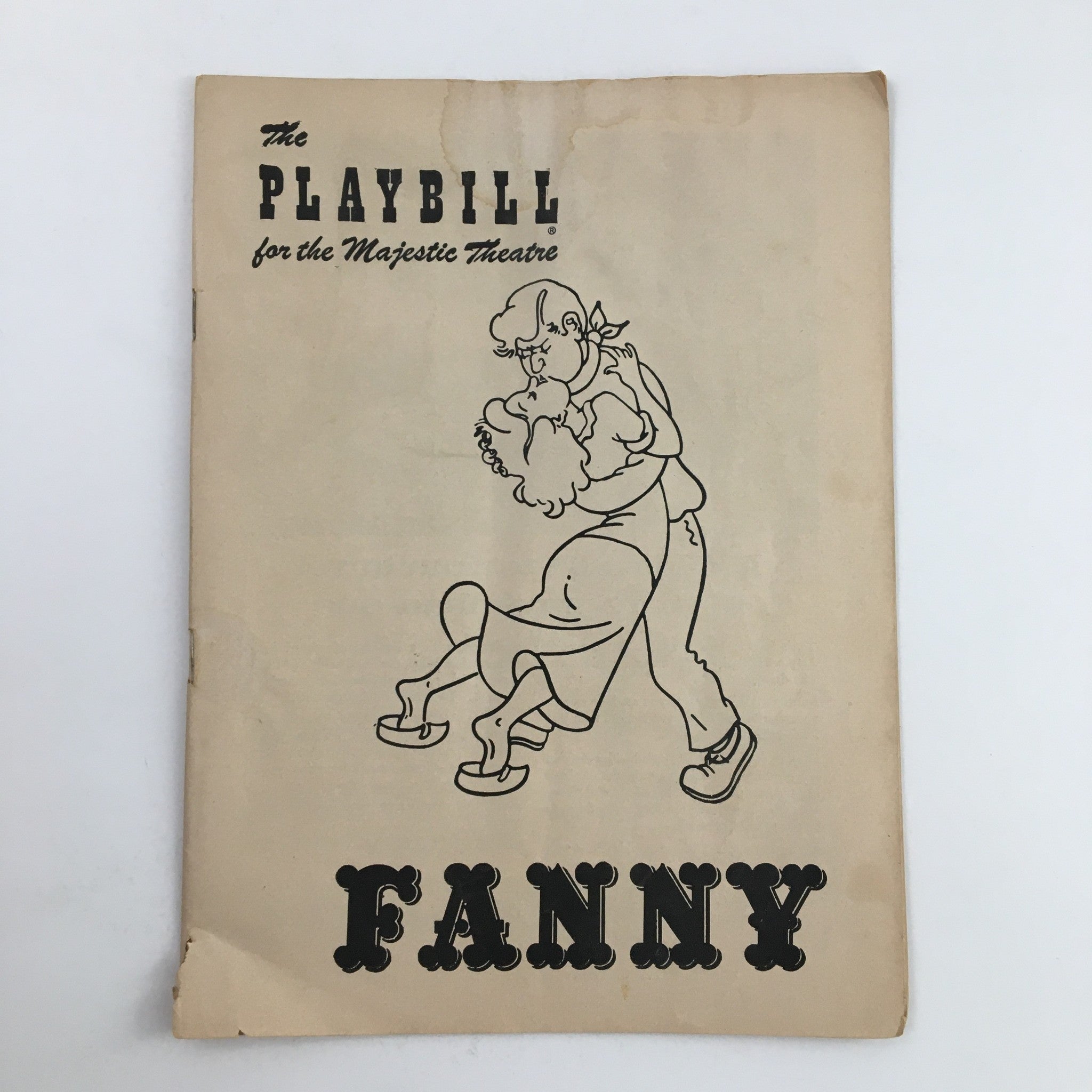 1955 Playbill Majestic Theatre Present Ezio Pinza in A New Musical Play Fanny