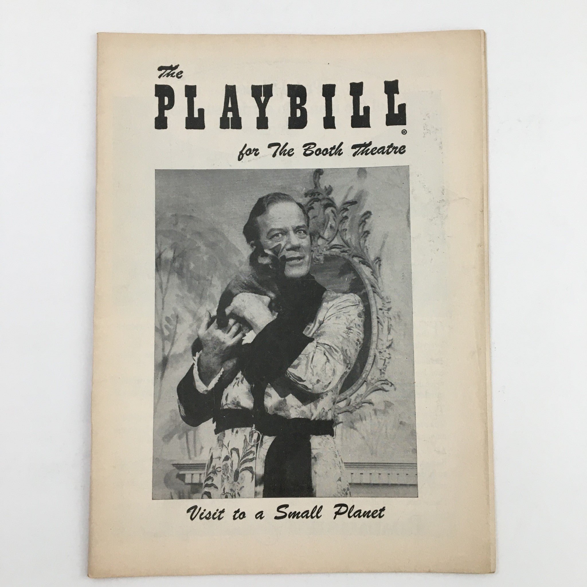 1957 Playbill The Booth Theatre Present Cyril Ritchard Visit To A Small Planet