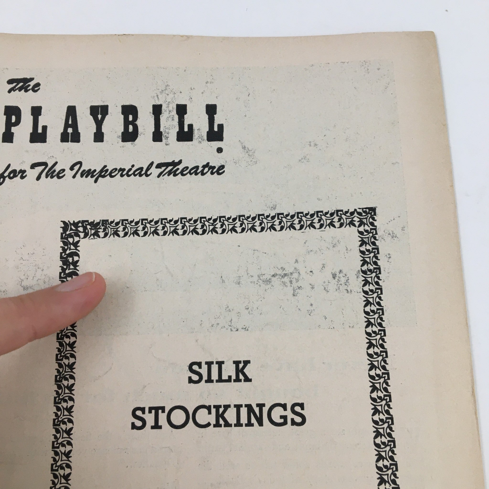 1955 Playbill The Imperial Theatre Present Silk Stockings by Cole Porter