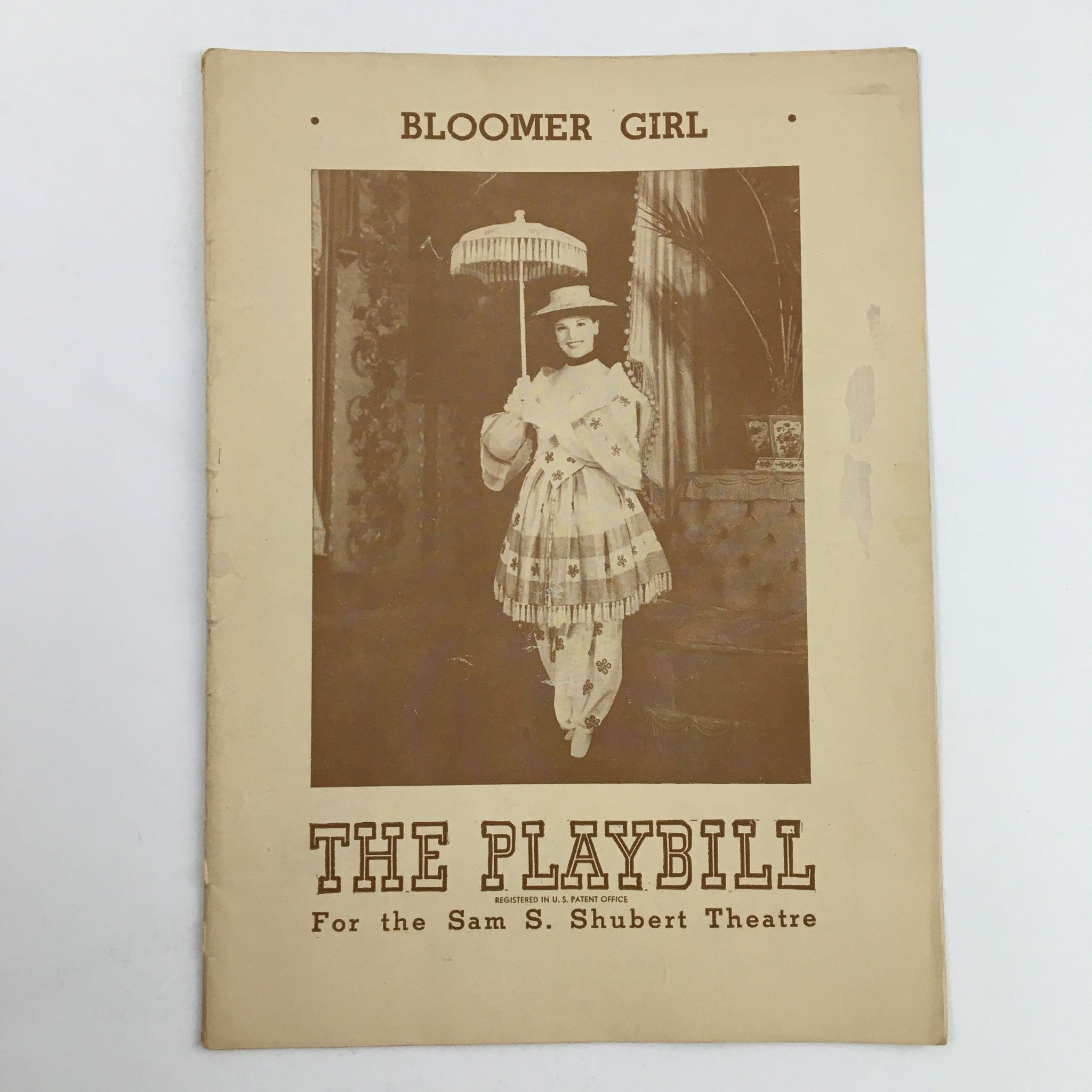 1945 Playbill Sam S. Shubert Theatre John C. Wilson Present Bloomer Girl Musical