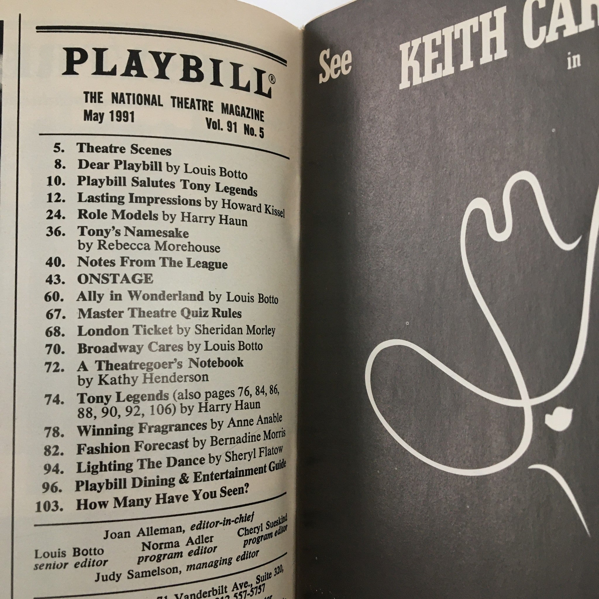 1991 Playbill Playwrights Horizons Presents The Substance of Fire by Jon R Baitz