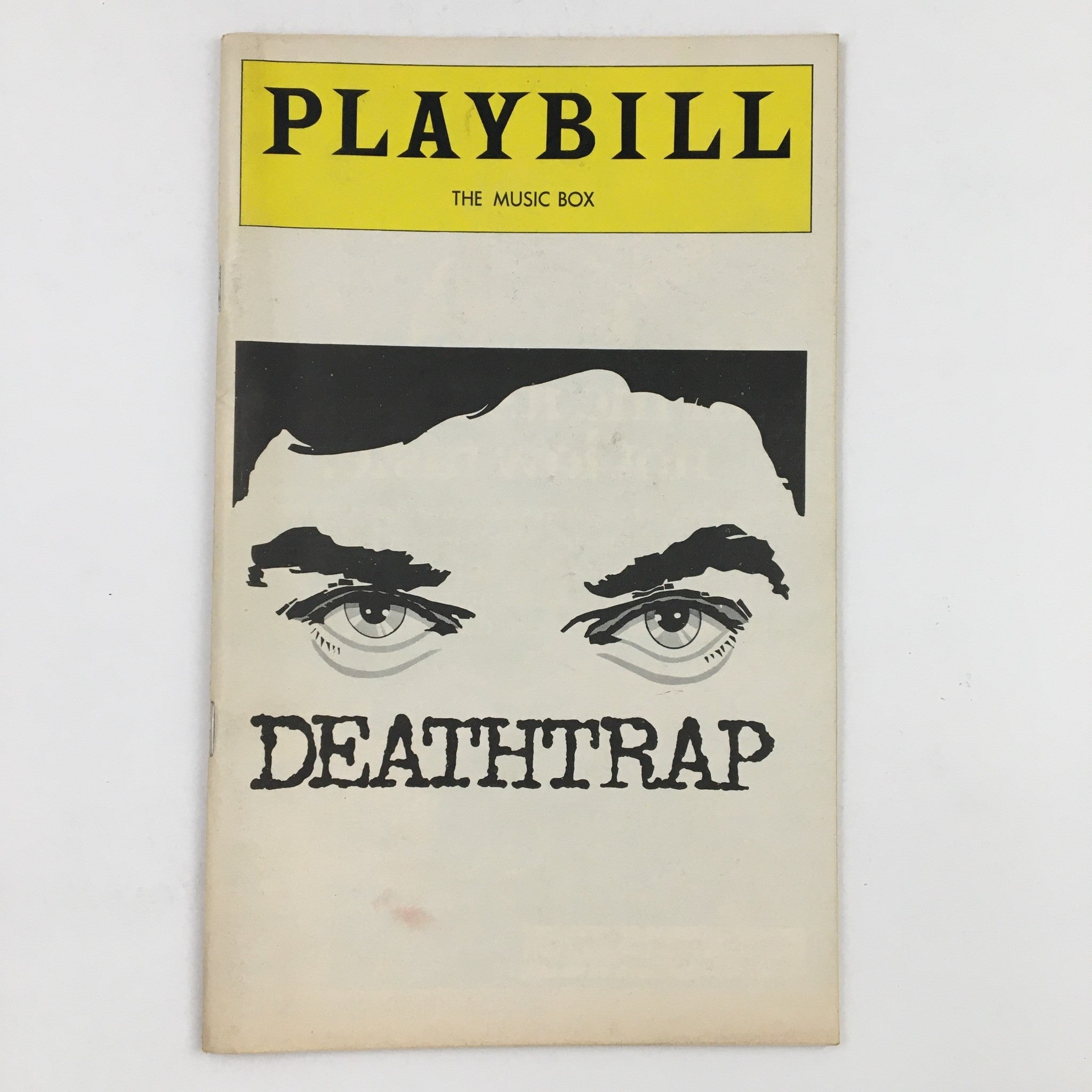 1978 Playbill The Music Box Present John Wood in Ira Levin's Deathtrap Thriller