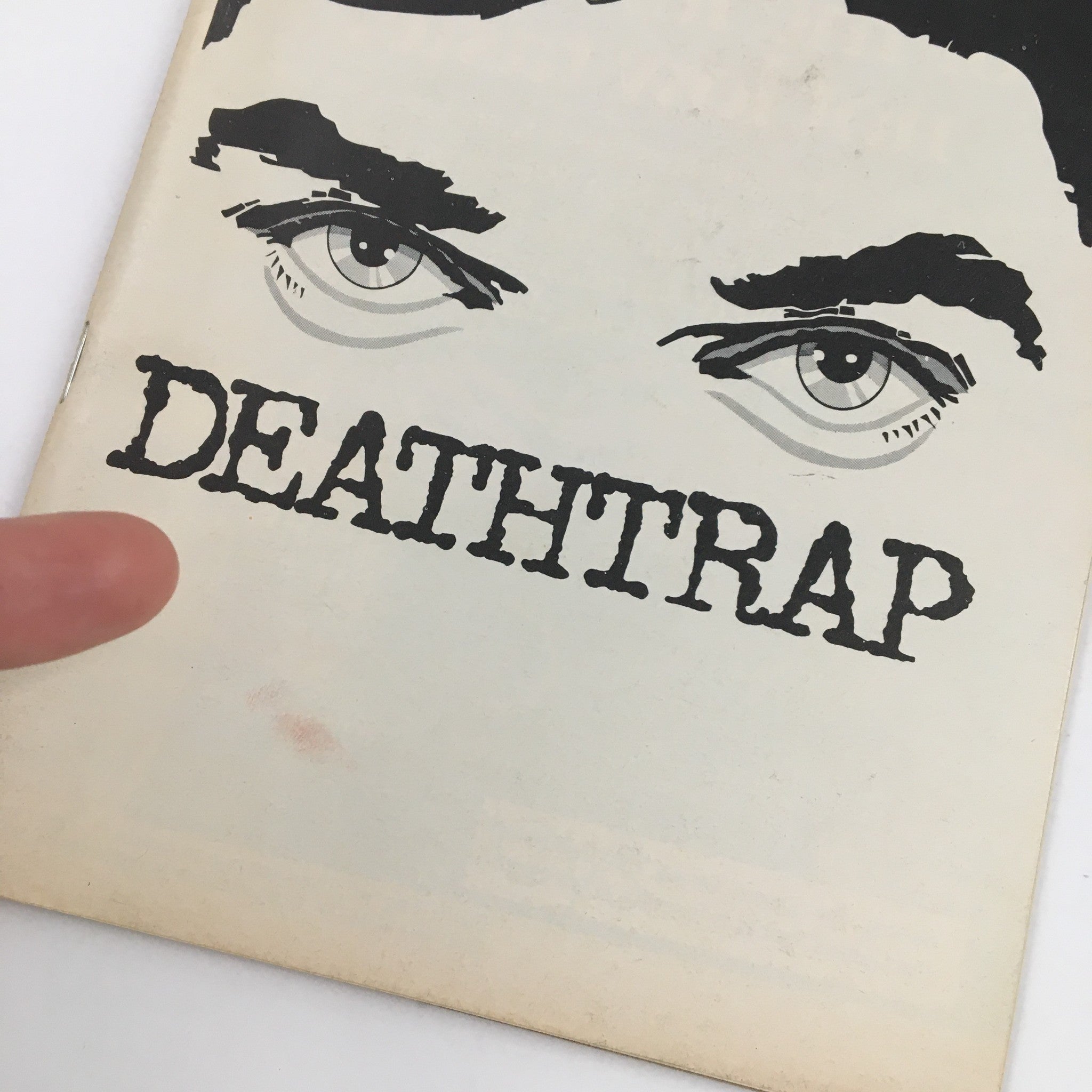 1978 Playbill The Music Box Present John Wood in Ira Levin's Deathtrap Thriller