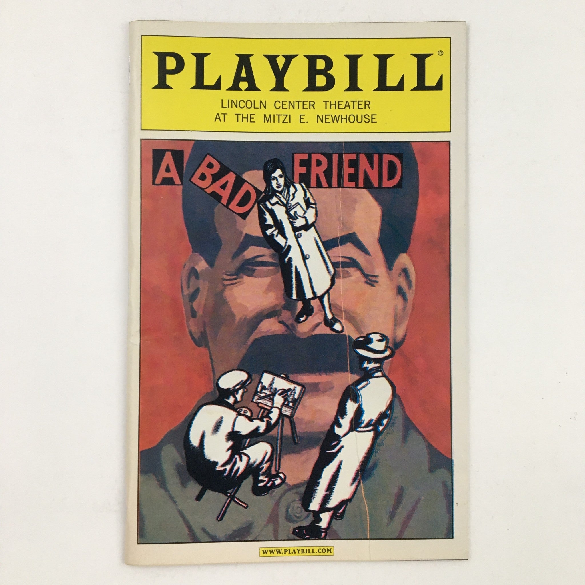 2003 Playbill Lincoln Center Theater Presents A Bad Friend by Jules Feiffer