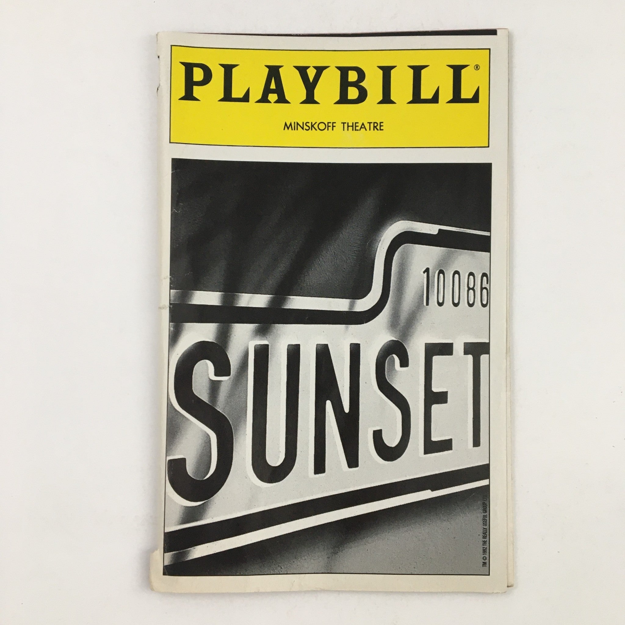 1996 Playbill Minskoff Theatre Present 10086 Sunset Boulevard by Trevor Nunn