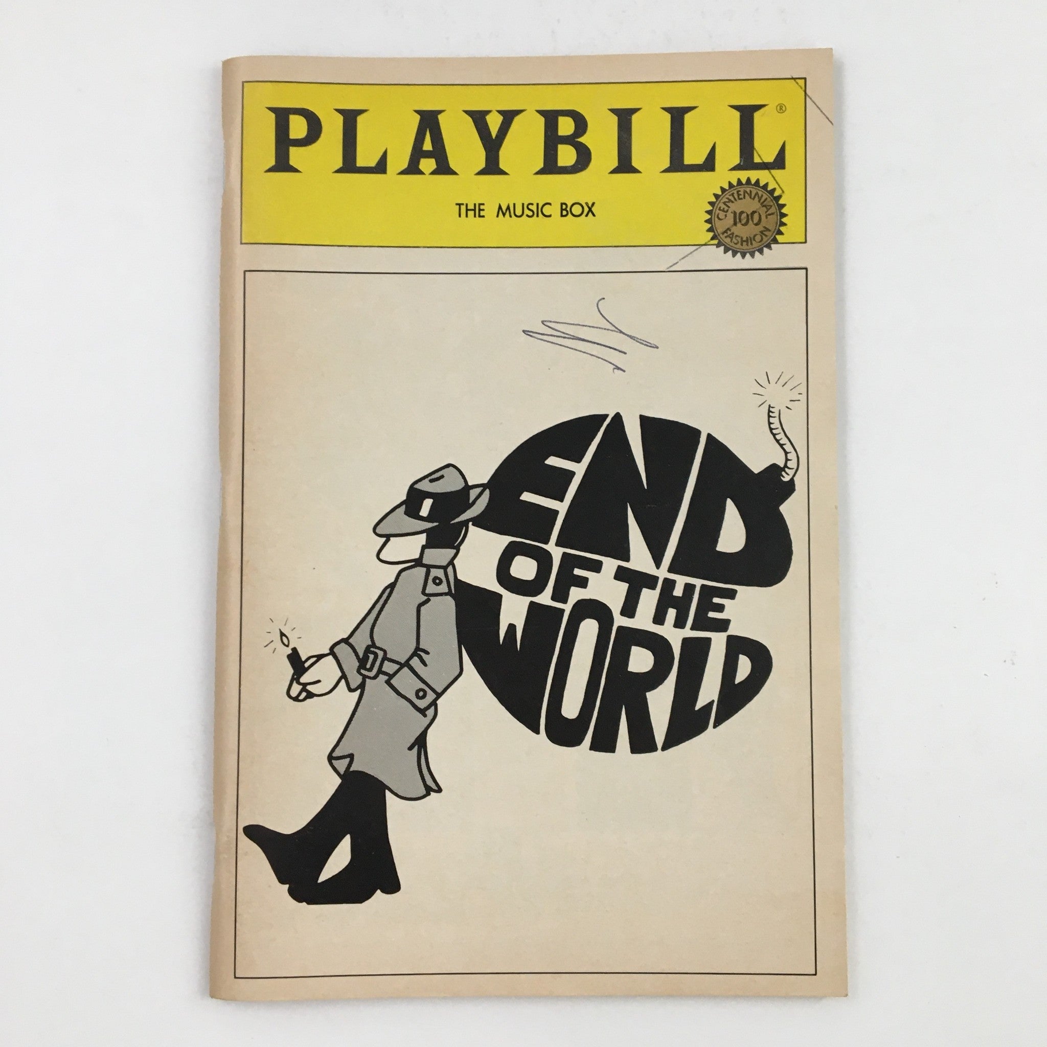 1984 Playbill The Music Box Present John Shea in End Of The World by Arthur K.