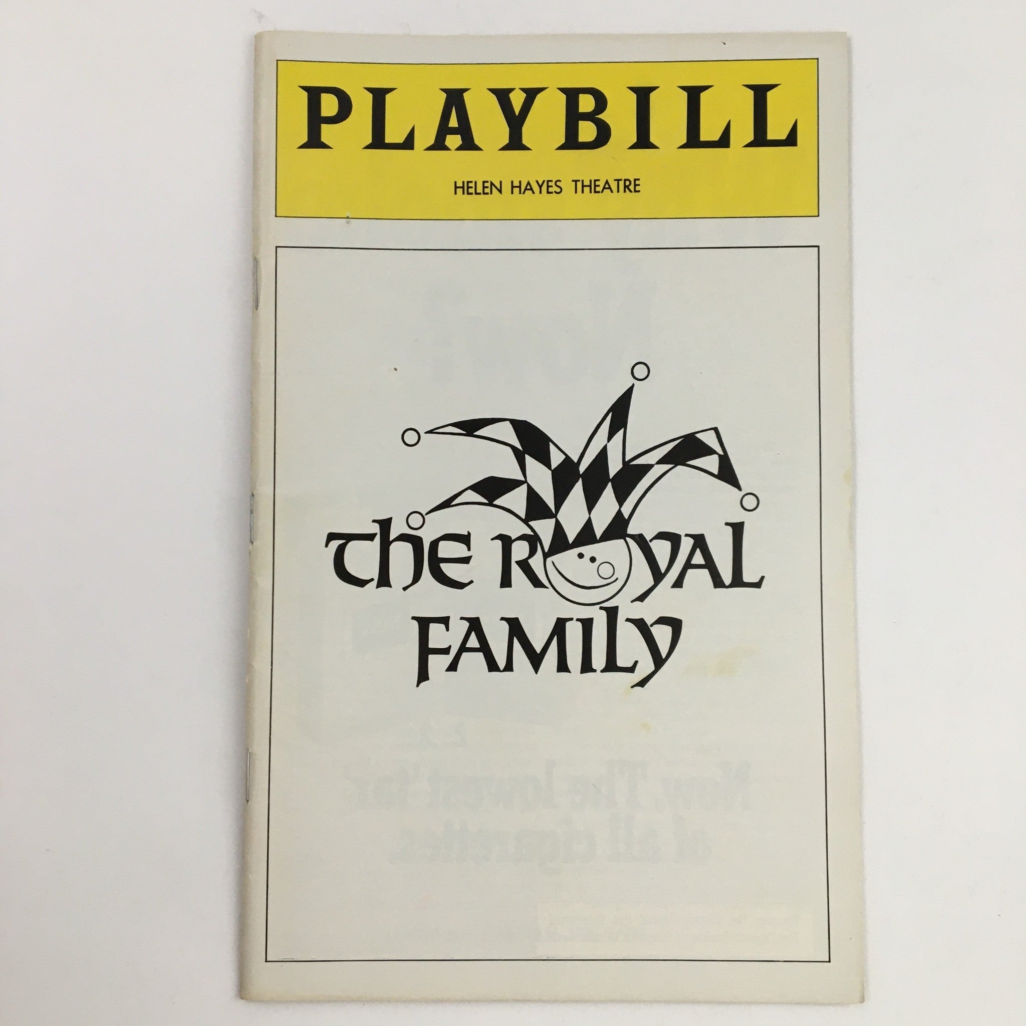 1976 Playbill Helen Hayes Theatre Present Sam Levene in The Royal Family