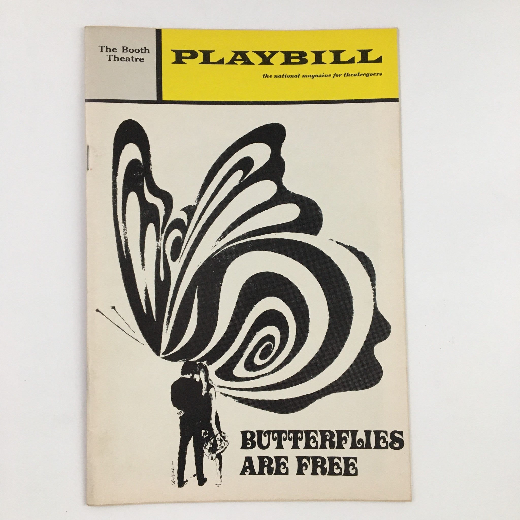 1970 Playbill The Booth Theatre Present Keir Dullea in Butterflies Are Free VG