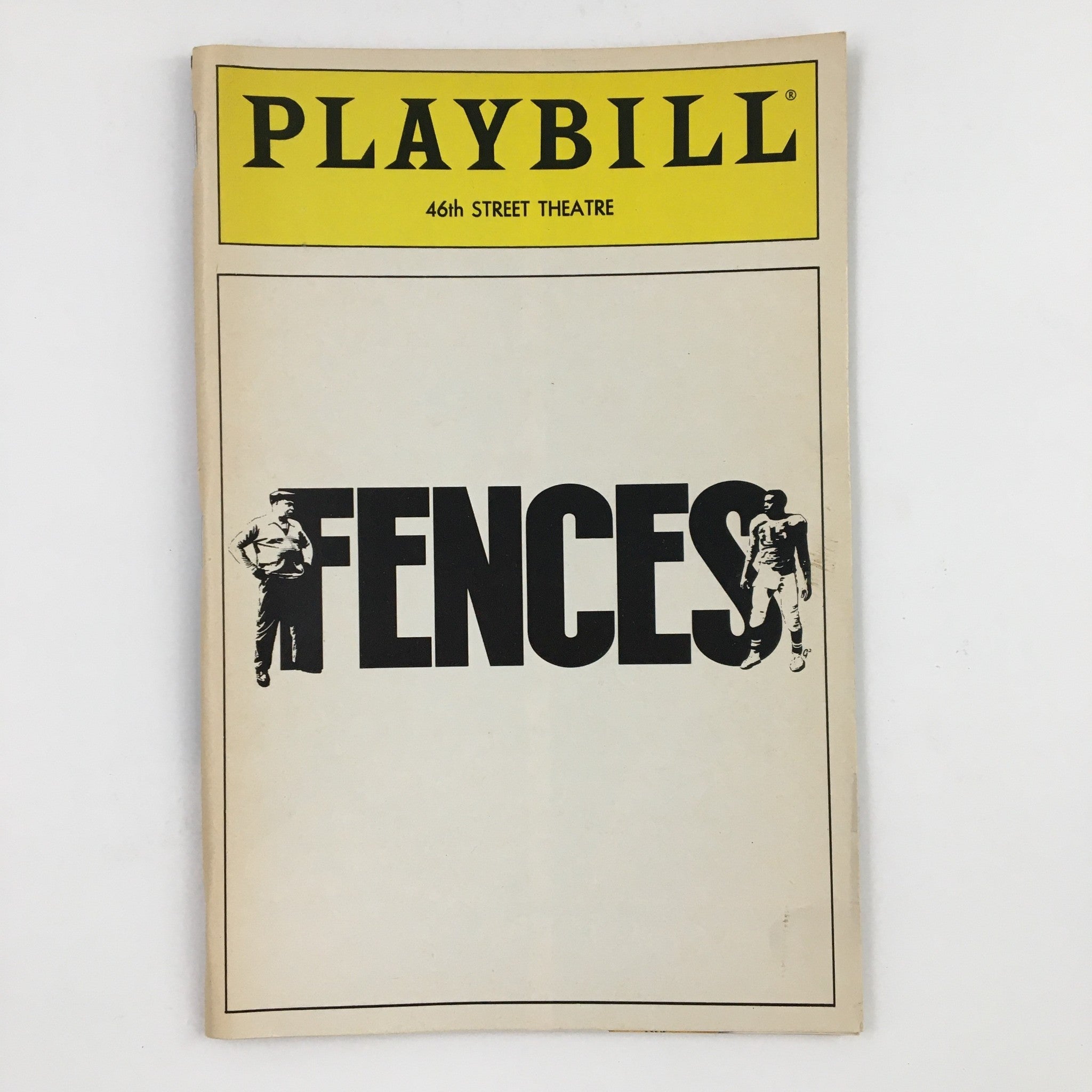 1987 Playbill Forty-Sixth Street Theatre Present James Earl Jones in Fences VG