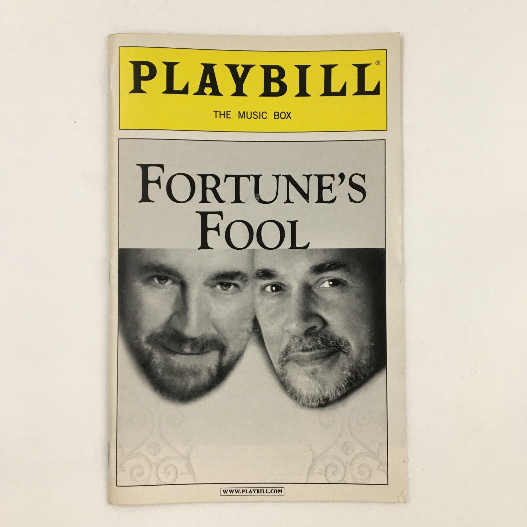 2002 Playbill The Music Box Present Alan Bates in Fortune's Fool by Arthur Penn