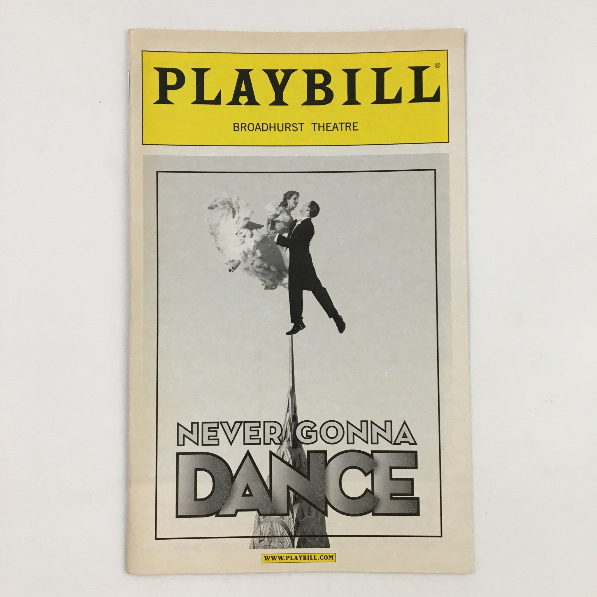 2004 Playbill Broadhurst Theatre Present Never Gonna Dance by Michael Greif VG