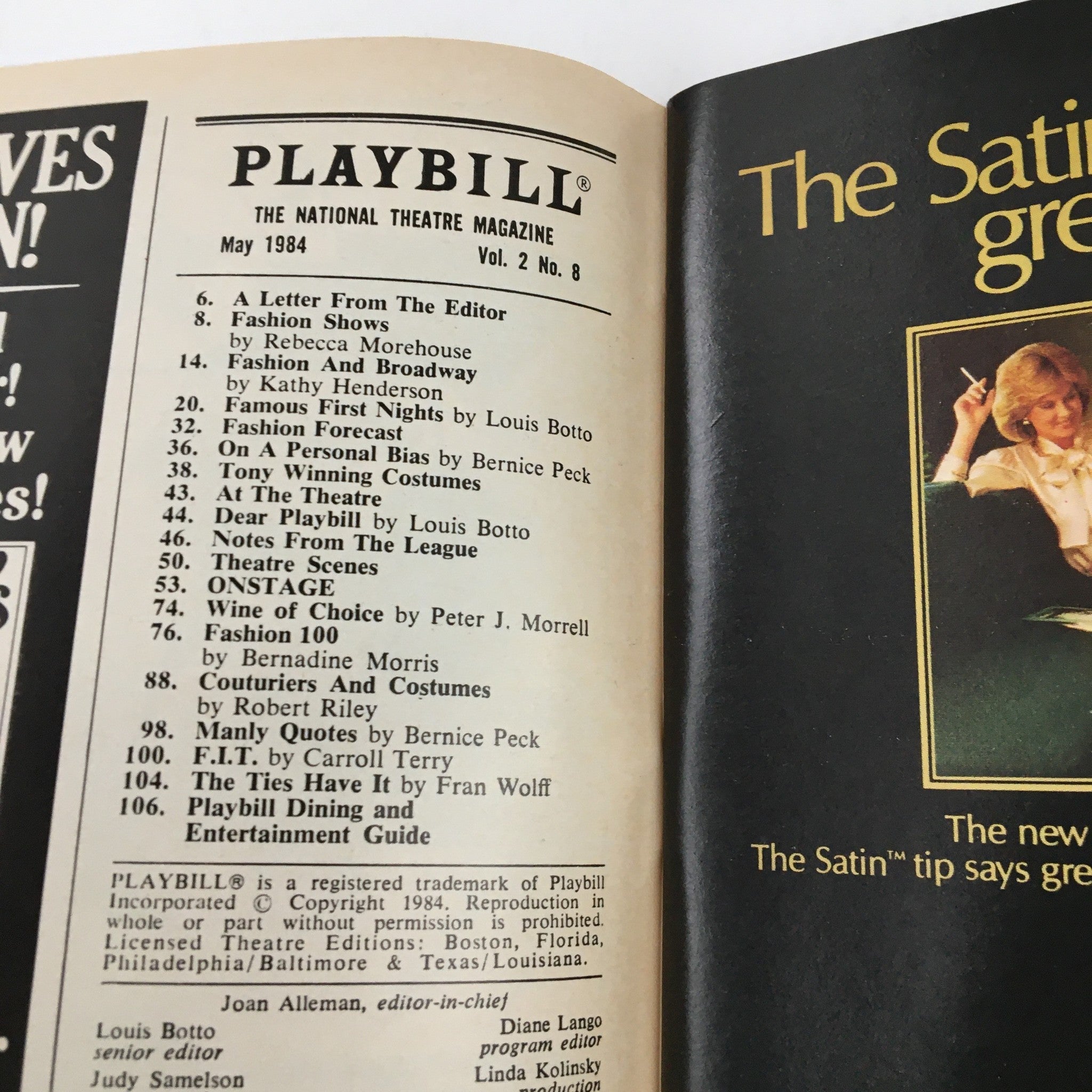 1984 Playbill Gershwin Theatre Present Shirley MacLaine on Broadway VG