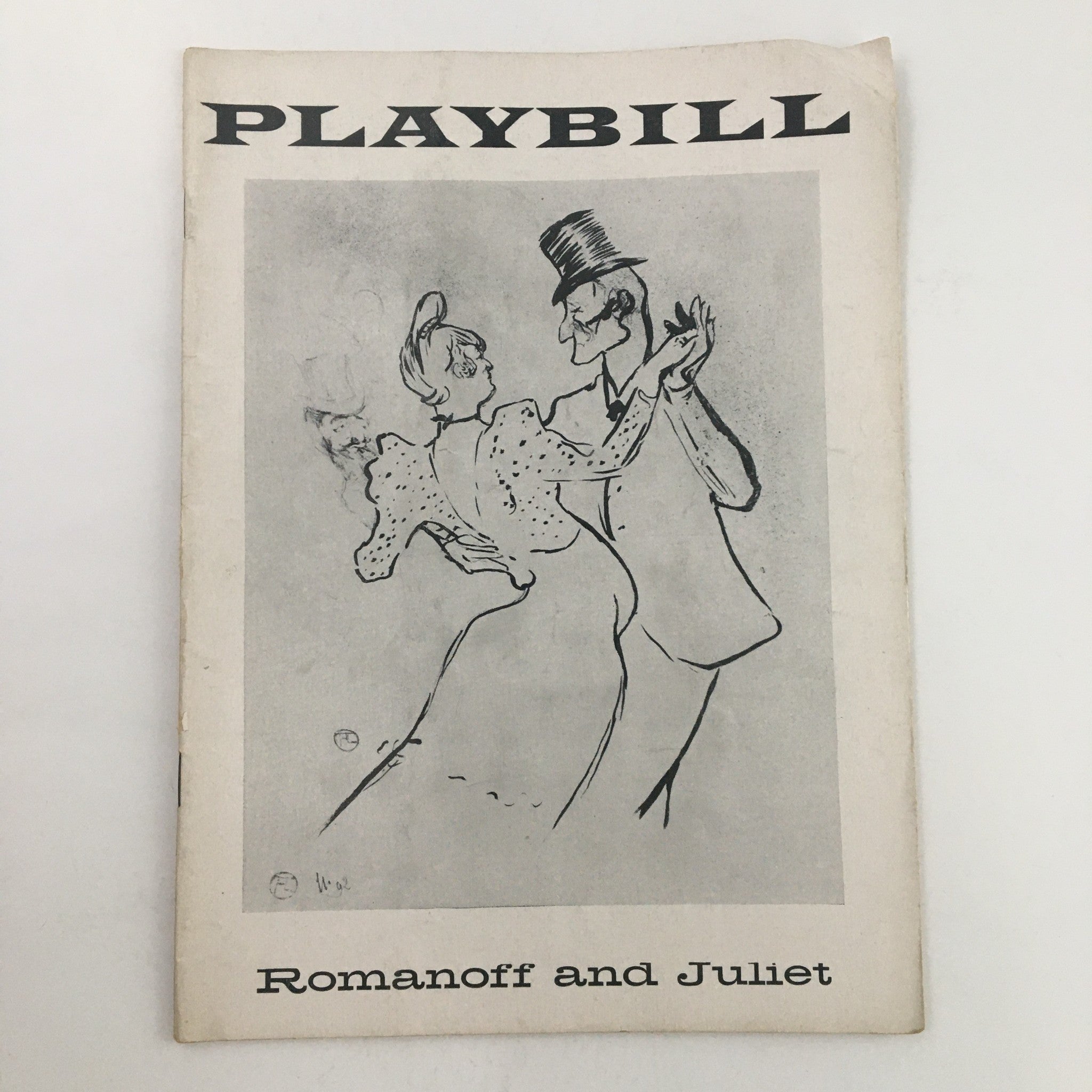 1957 Playbill The Plymouth Theatre Presents Peter Utinov in Romanoff and Juliet