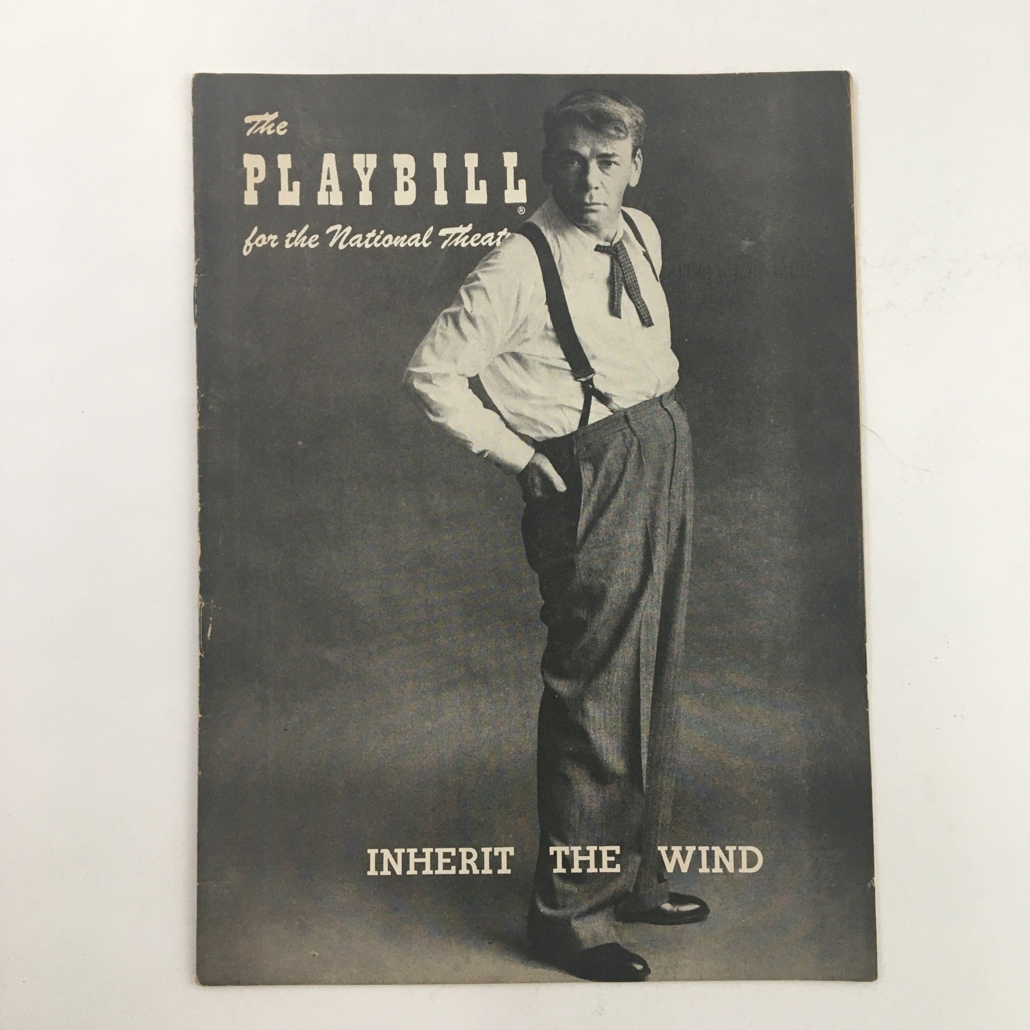 1956 Playbill National Theatre Presents Paul Muni in Inherit The Wind