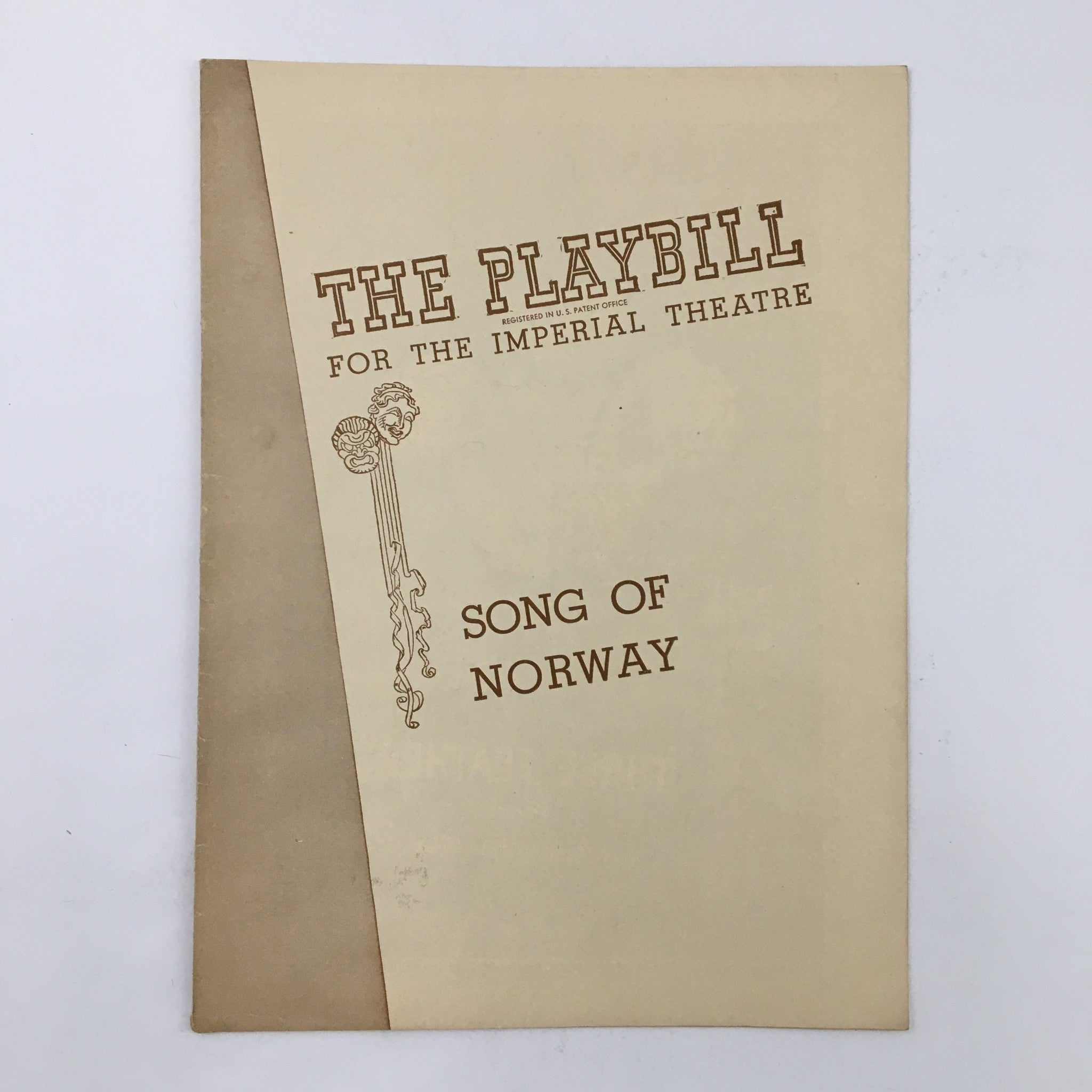 1945 Playbill The Imperial Theatre Edwin Lester Present Song of Norway