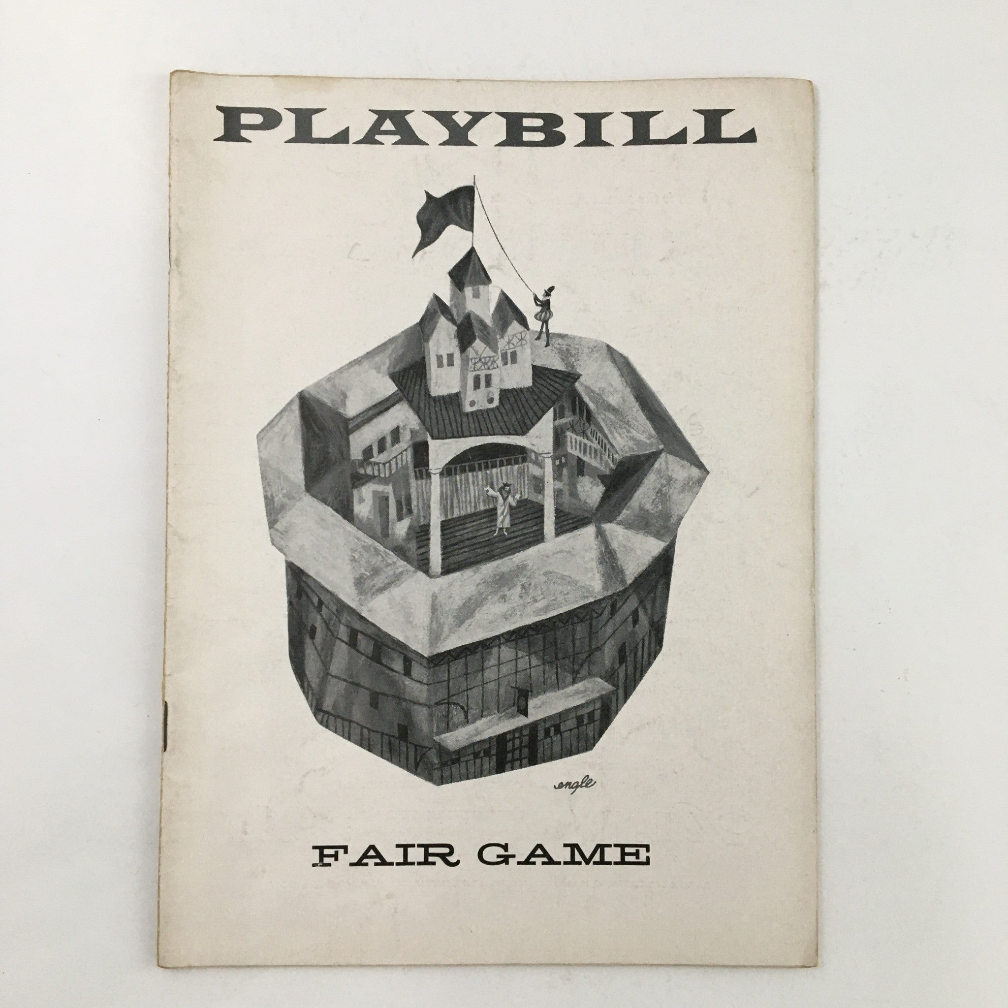 1957 Playbill Longacre Theatre Joseph M. Hyman Present Sam Levene in Fair Game