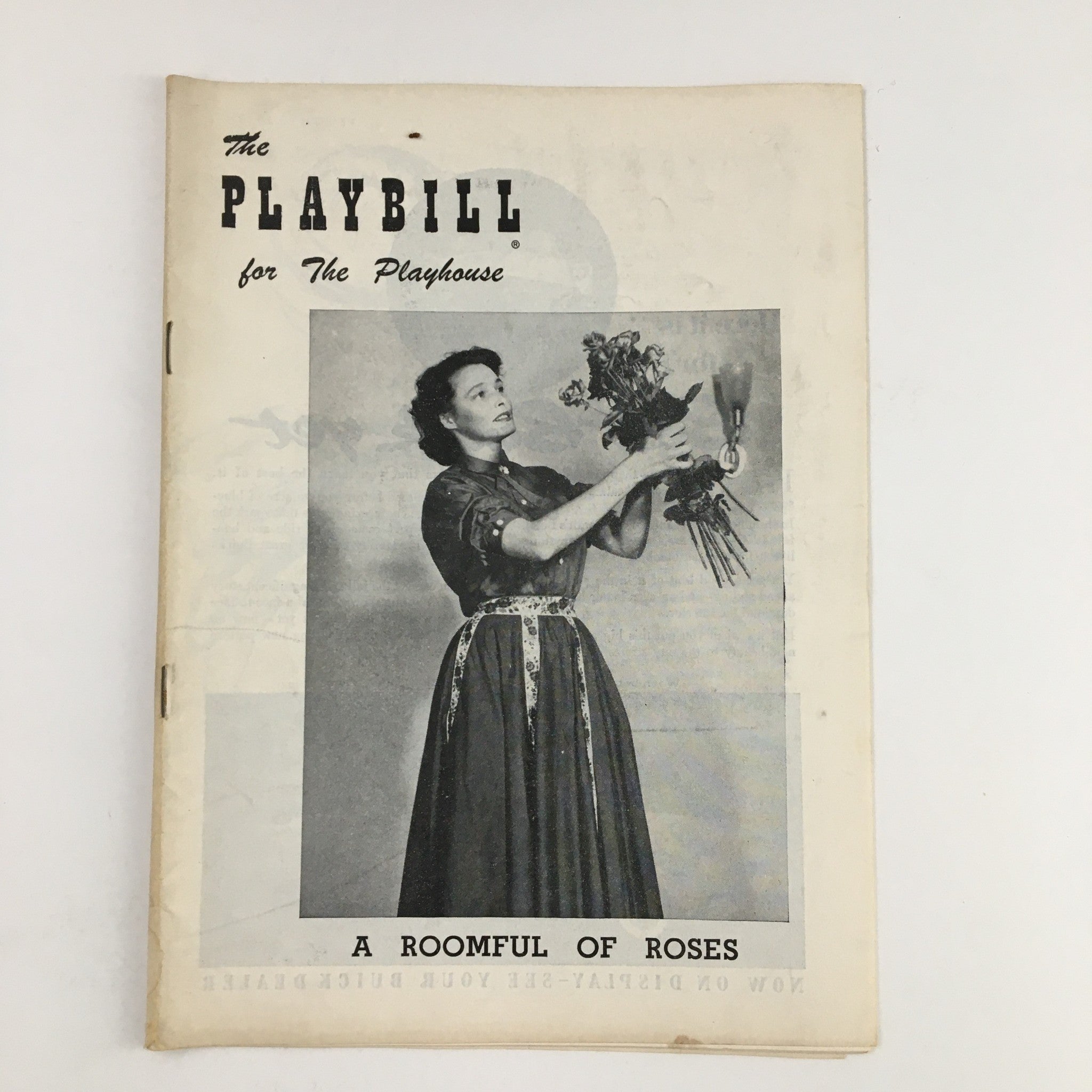 1955 Playbill The Playhouse Present Patricia Neal in A Roomful of Roses