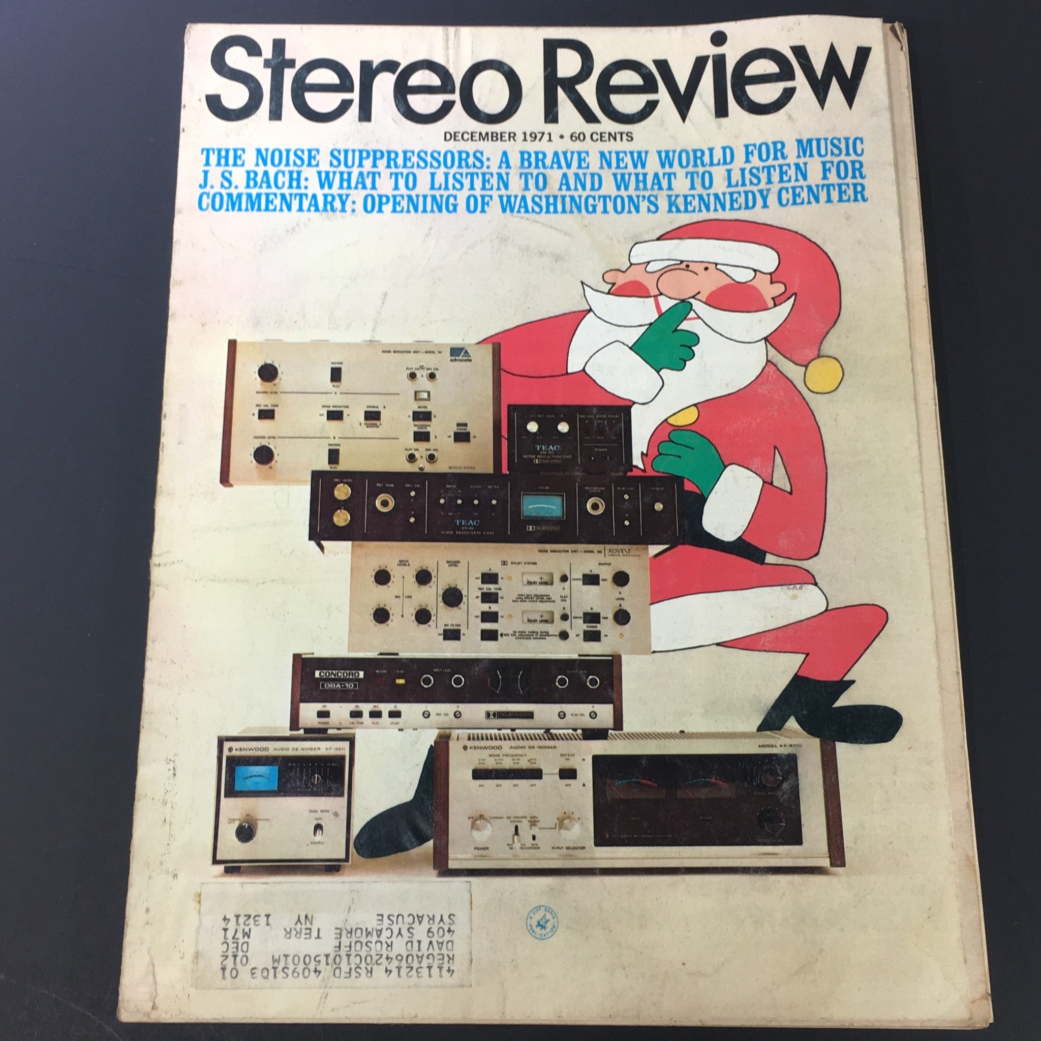 VTG Stereo Review Music Magazine December 1971 - The Noise Suppressors / JS Bach