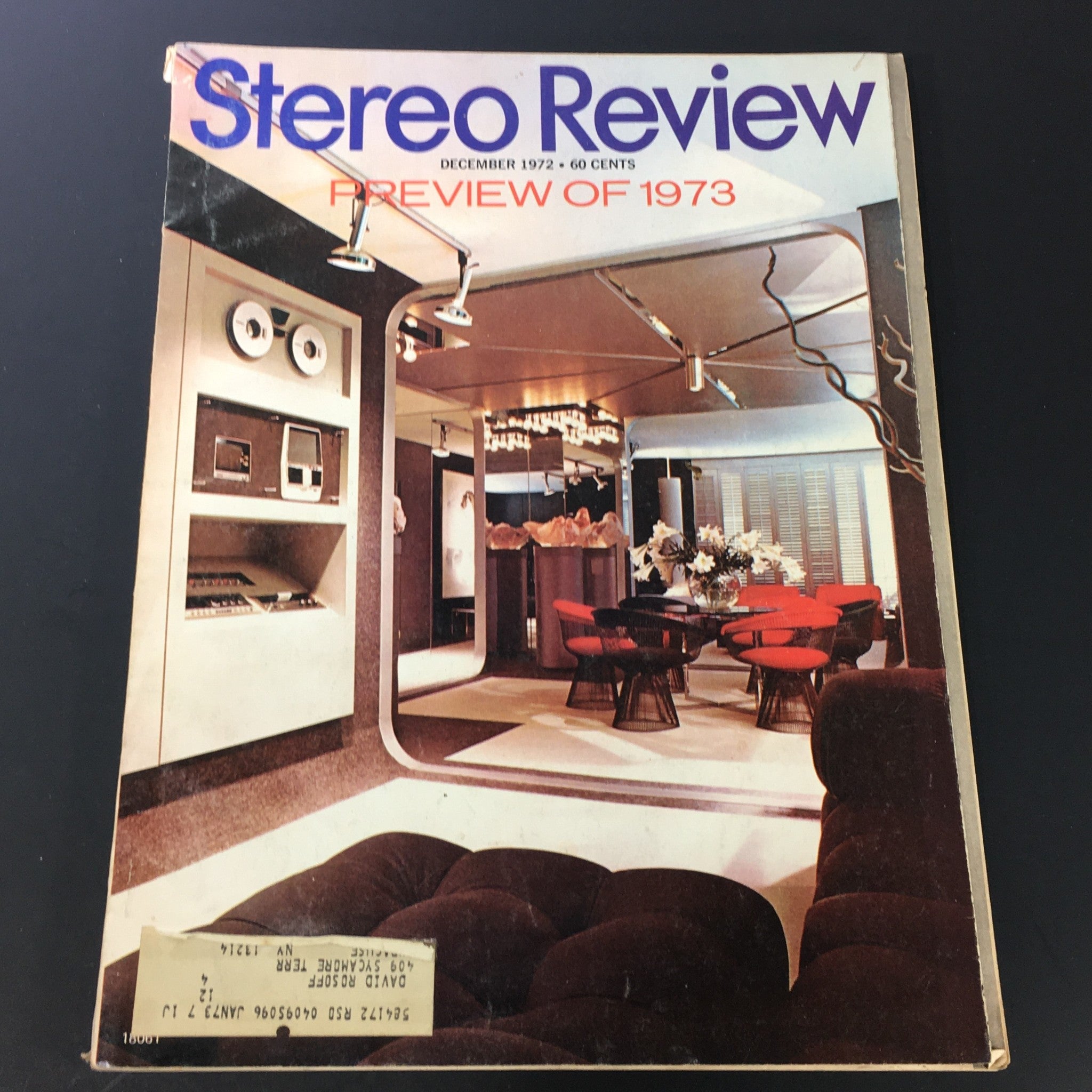 VTG Stereo Review Music Magazine December 1972 - Preview of the Year 1973