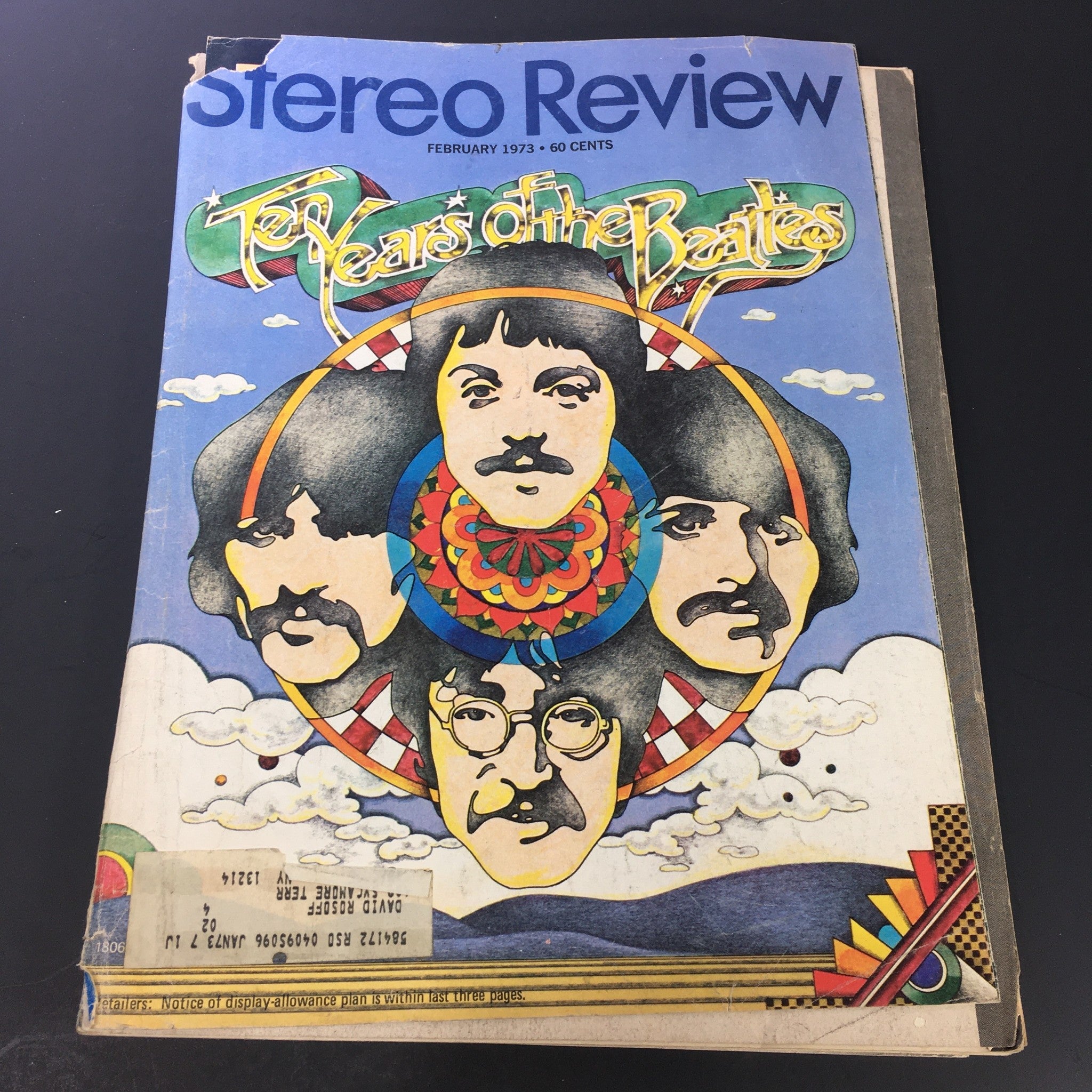 VTG Stereo Review Music Magazine February 1973 - Ten Years of The Beatles