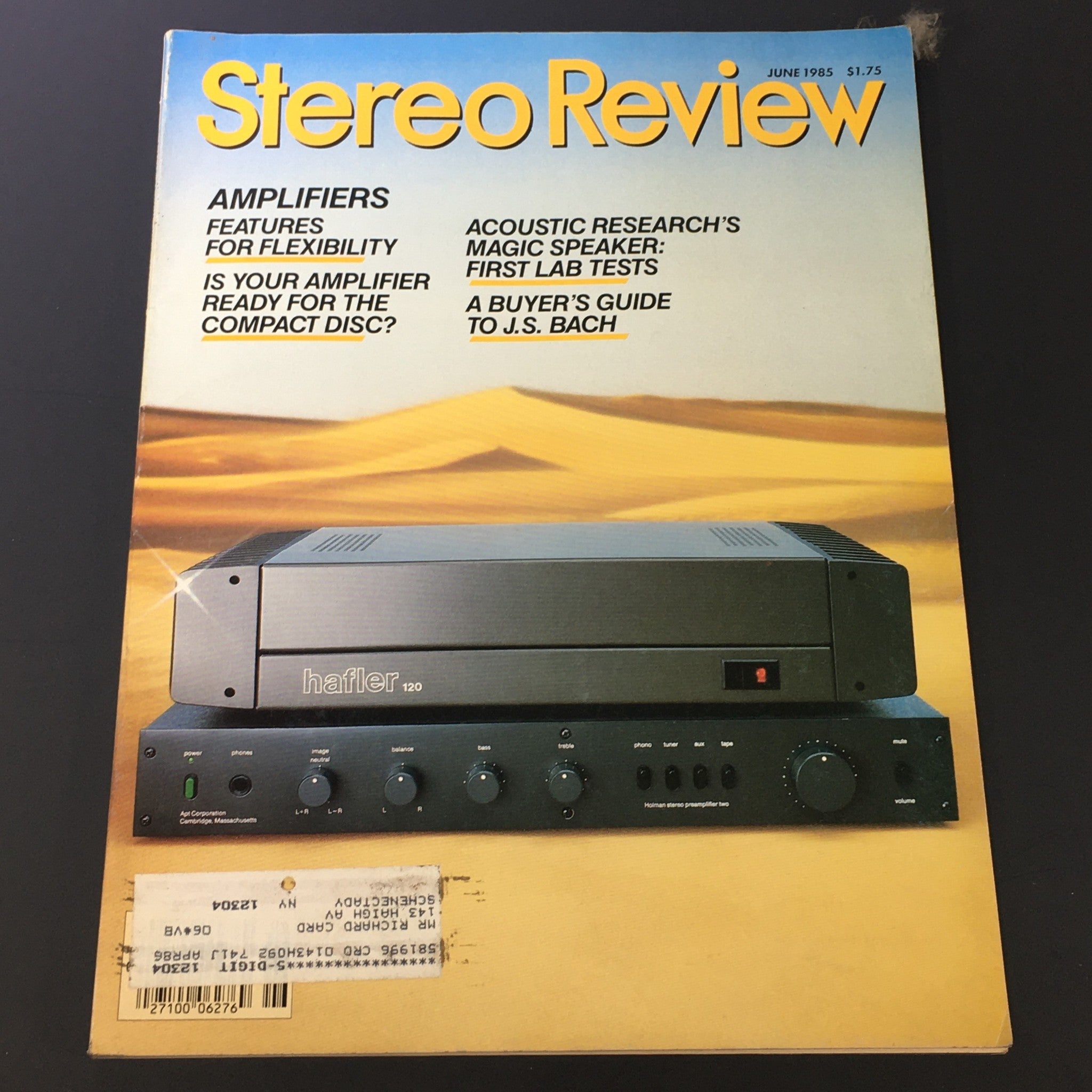 VTG Stereo Review Music Magazine June 1985 - A Buyer's Guide to J.S. Bach