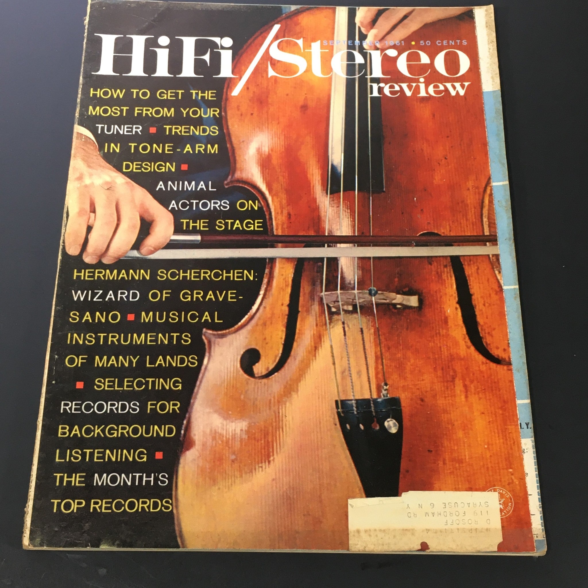 VTG HiFi Stereo Review Magazine September 1961 - Hermann Scherchen On Stage