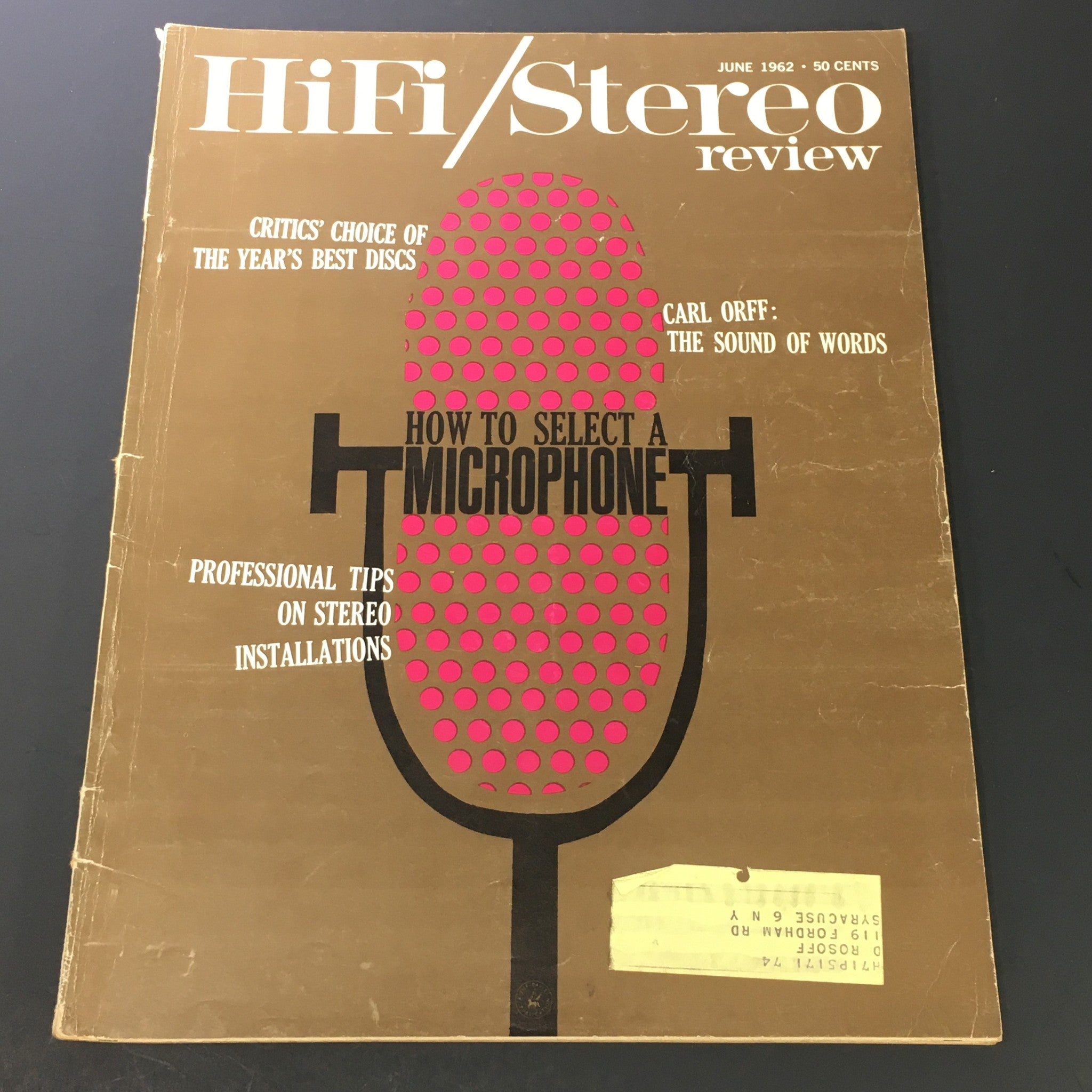 VTG HiFi Stereo Review Magazine June 1962 - Carl Orff The Sound of Words