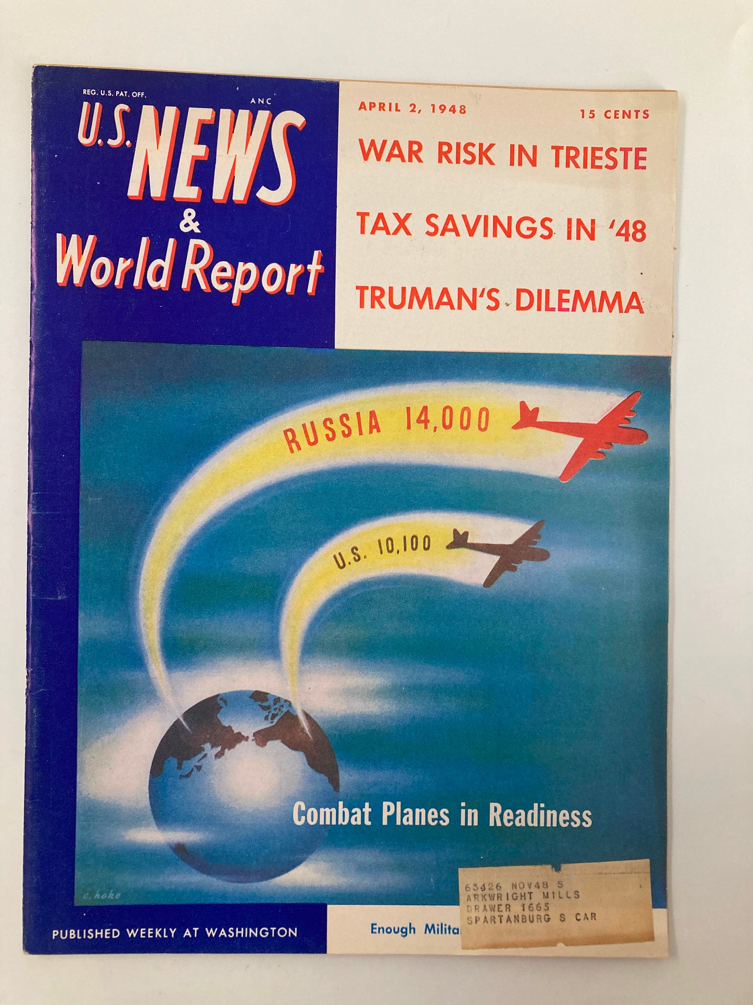 US News & World Report Magazine April 2 1948 Russia, U.S. Planes in Readiness