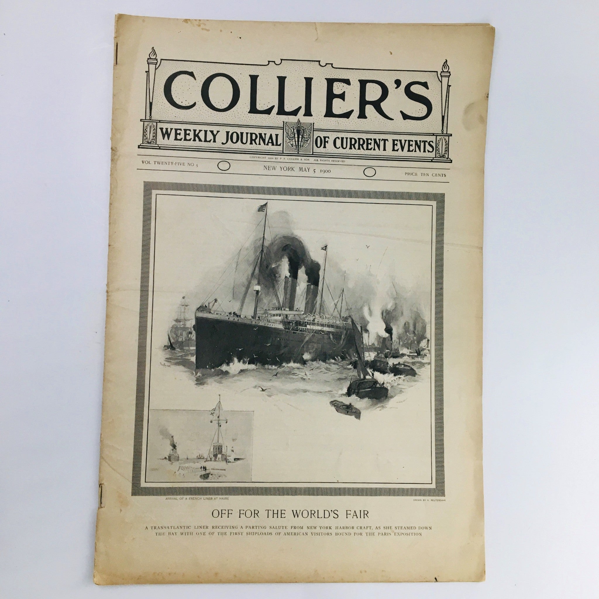 Collier's Weekly Journal May 5 1900 Off For The World's Fair, No Label