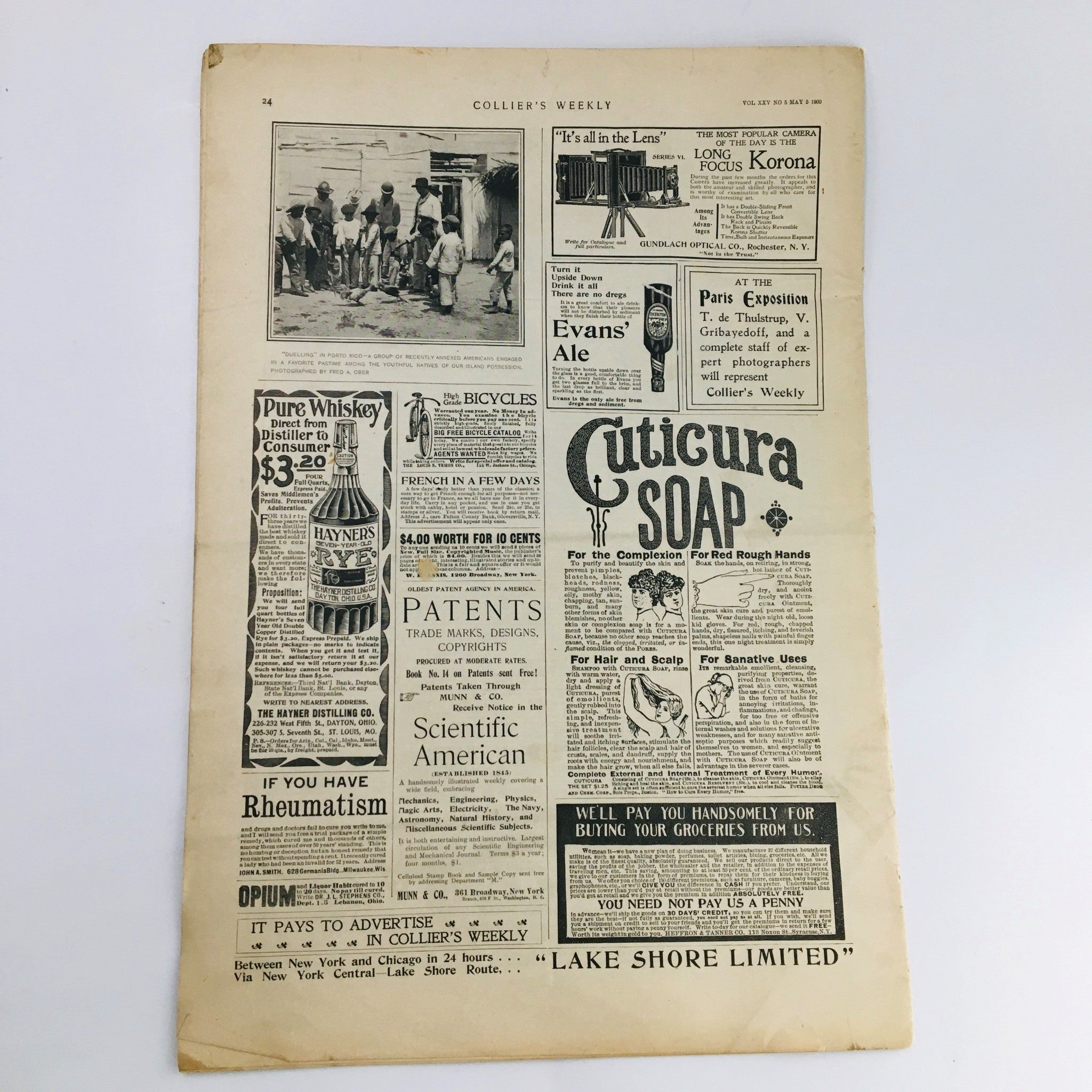 Collier's Weekly Journal May 5 1900 Off For The World's Fair, No Label