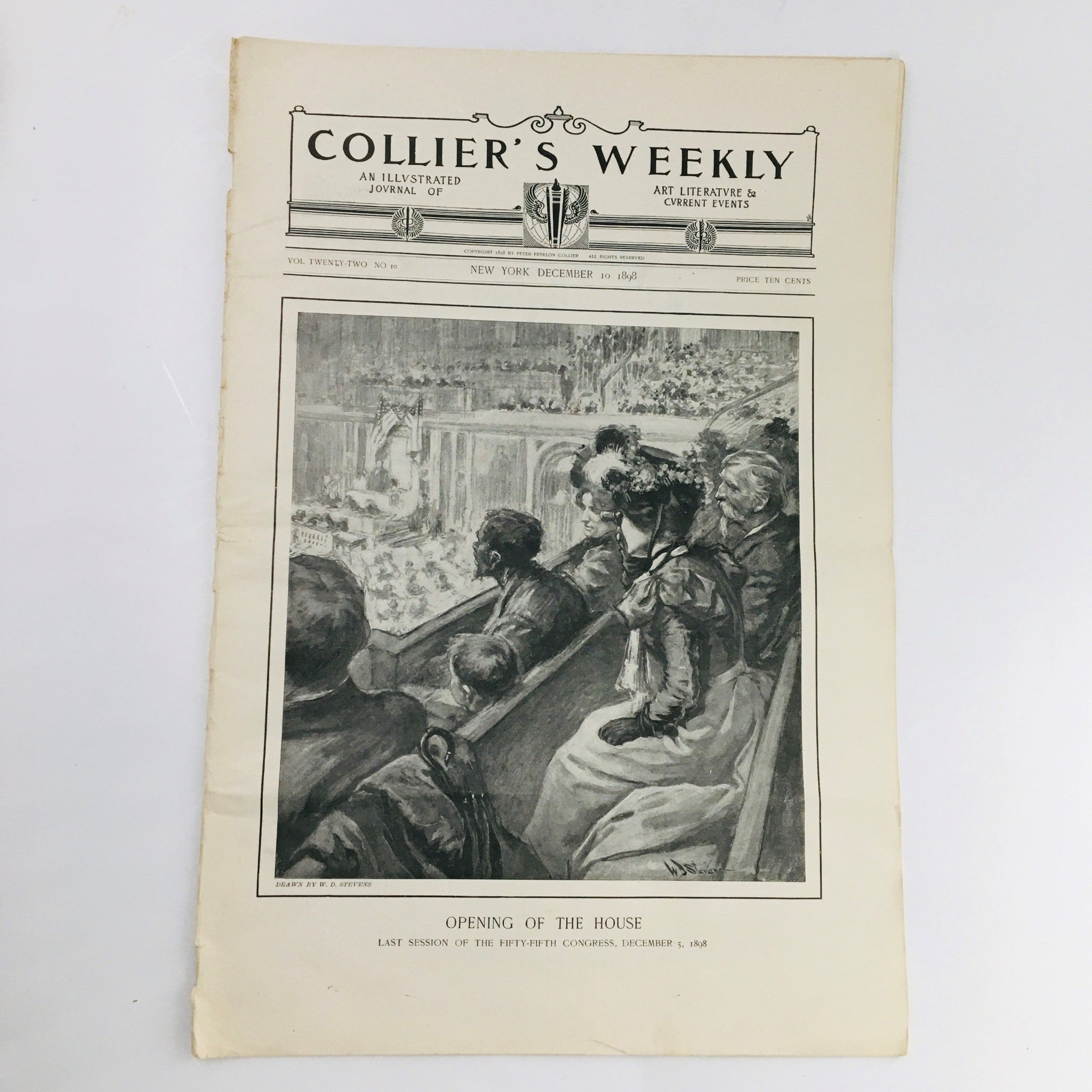 Collier's Weekly December 10 1898 Vol 22 #10 Opening of the House, No Label