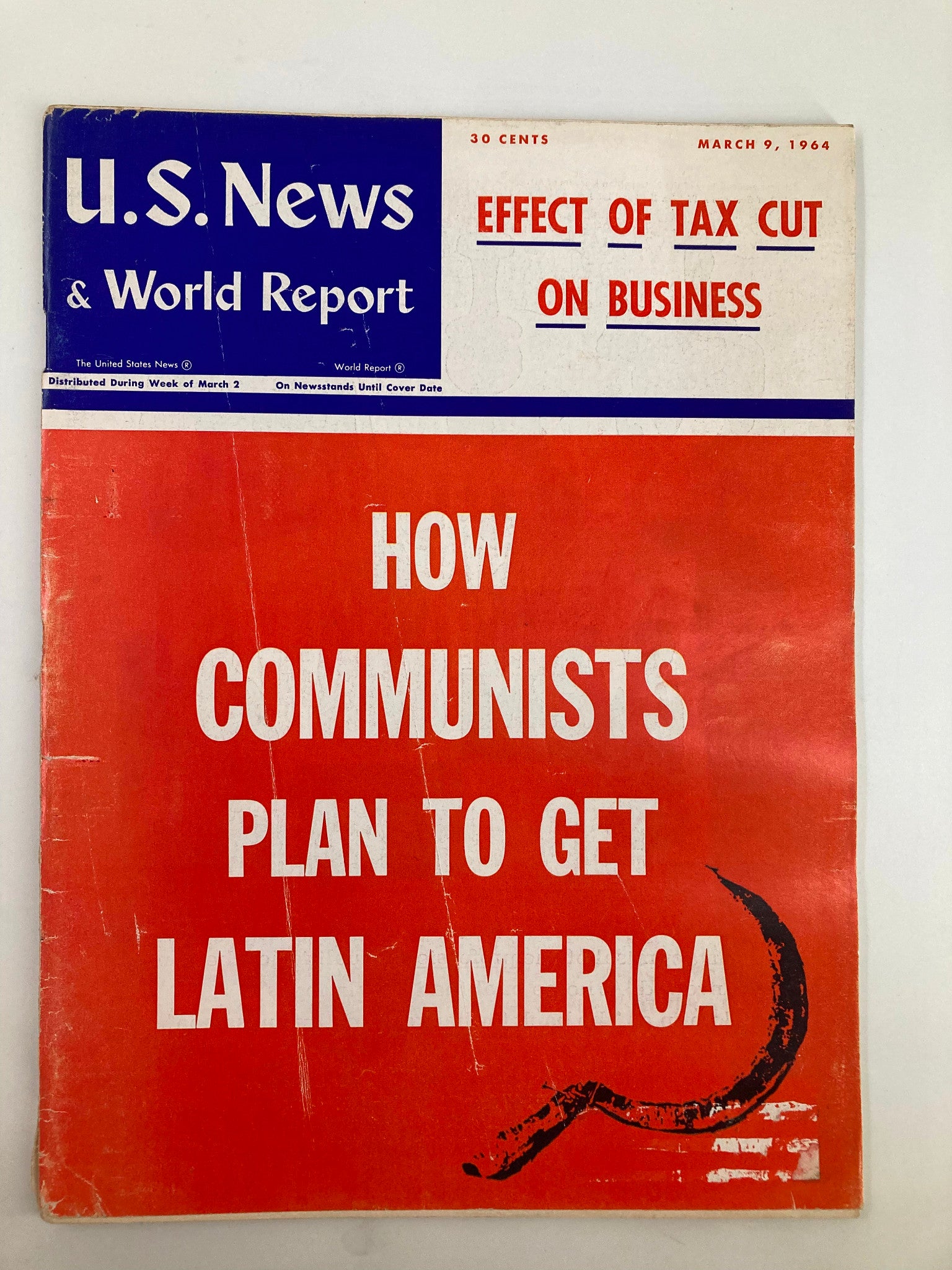 US News & World Report Magazine March 9 1964 Effect of Tax Cut on Business