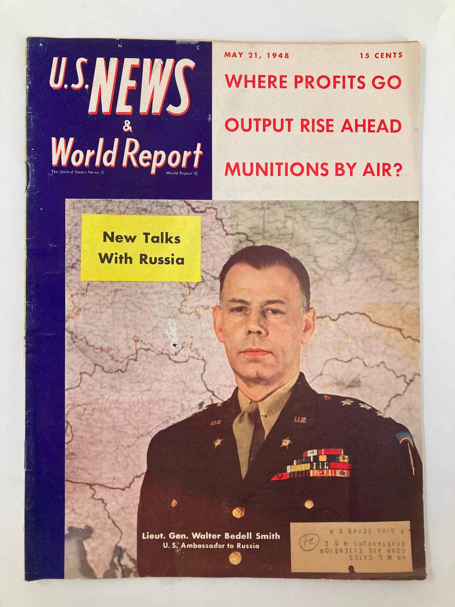 US News & World Report Magazine May 21 1948 Lieut. Gen. Walter Bedell Smith