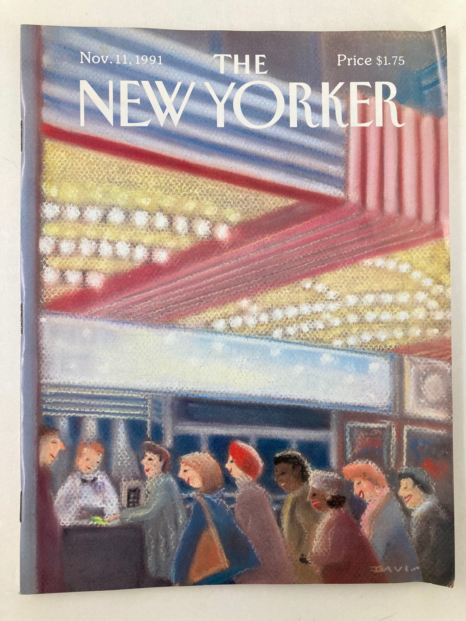 The New Yorker Full Magazine November 11 1991 Ticket Line by S. Davis No Label