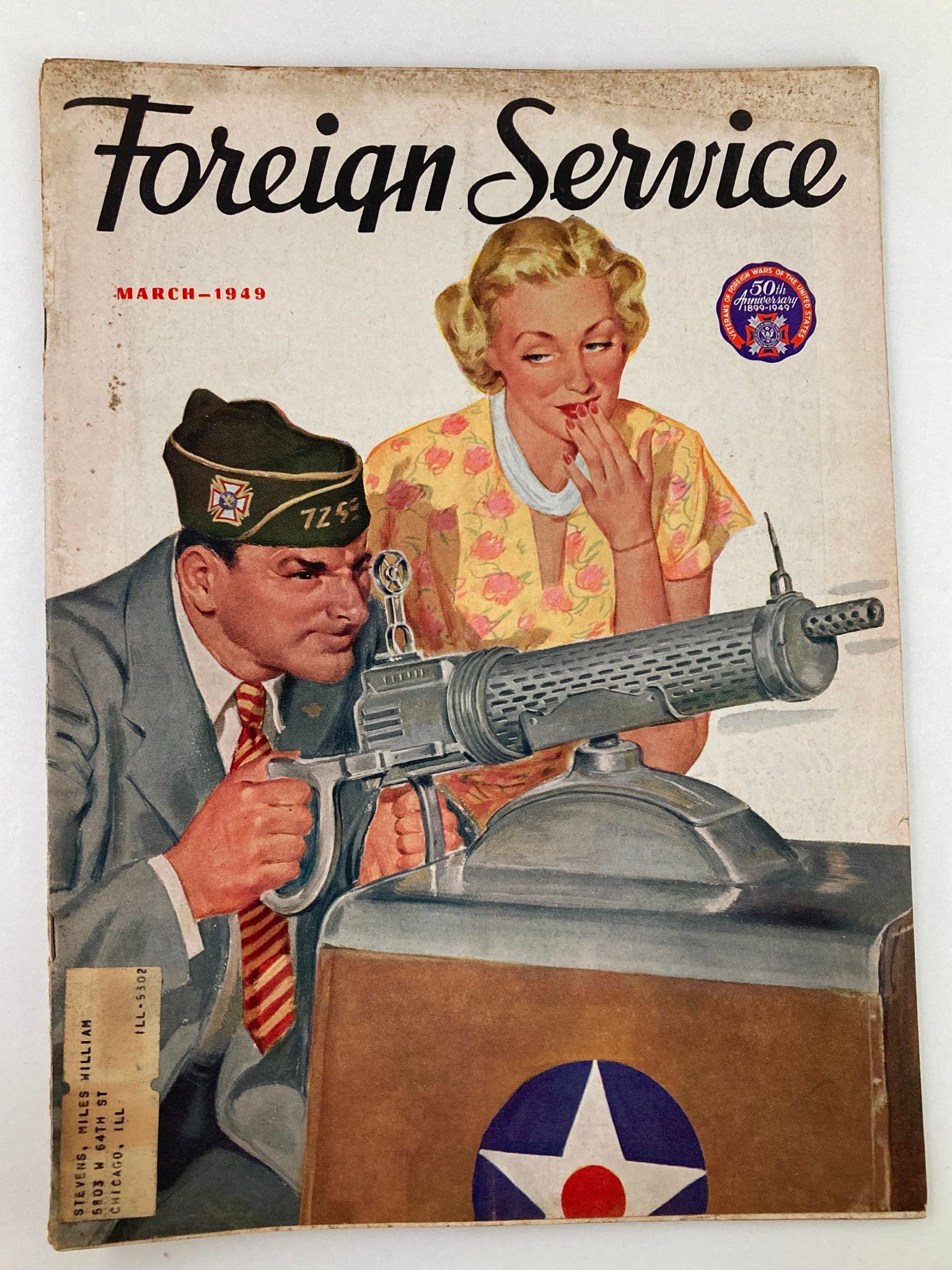 VTG Foreign Service Magazine March 1949 Vol 36 #7 No Hit Champion