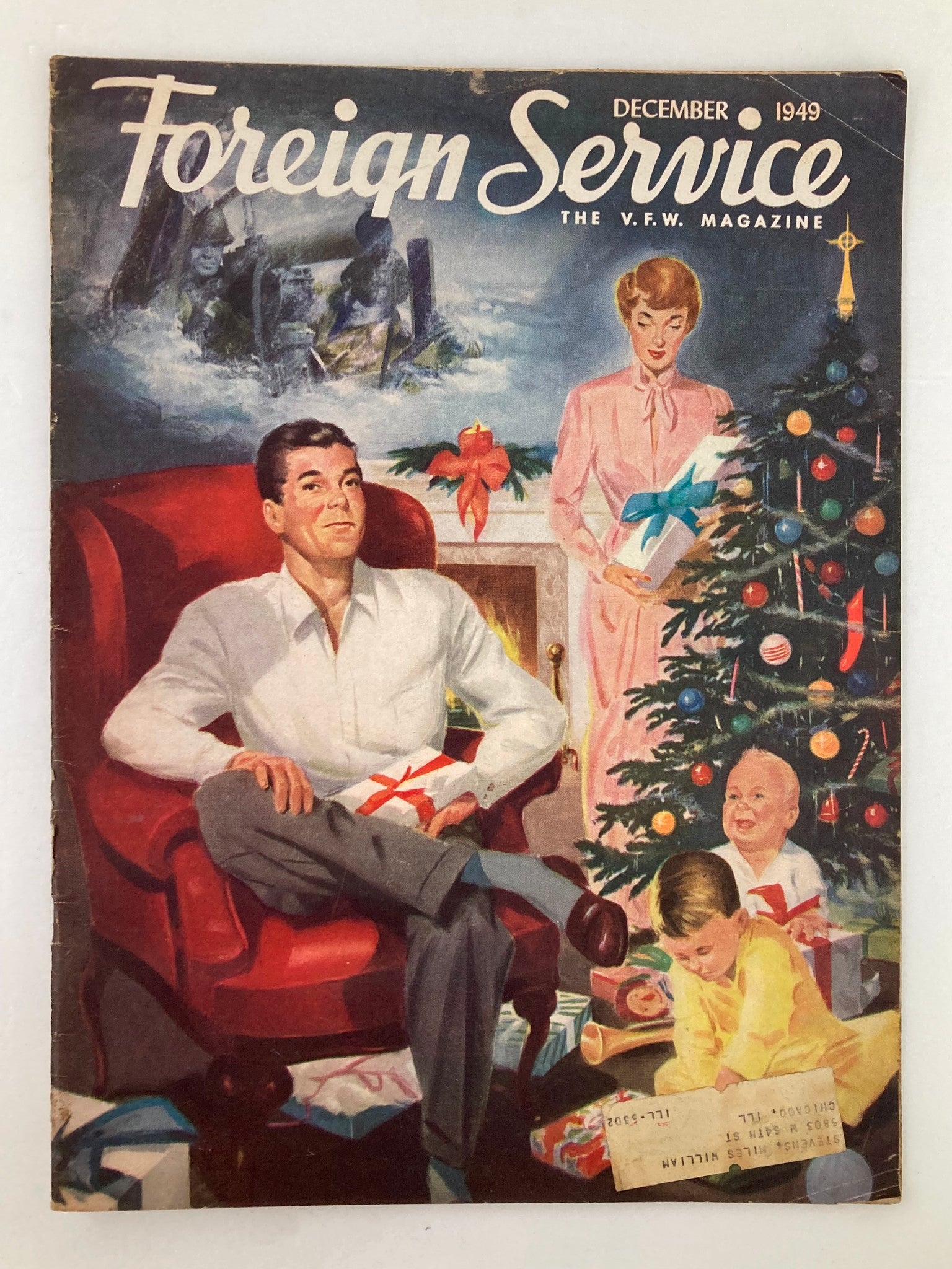 VTG Foreign Service Magazine December 1949 Vol 37 #4 In Contrast w Christmas Sea