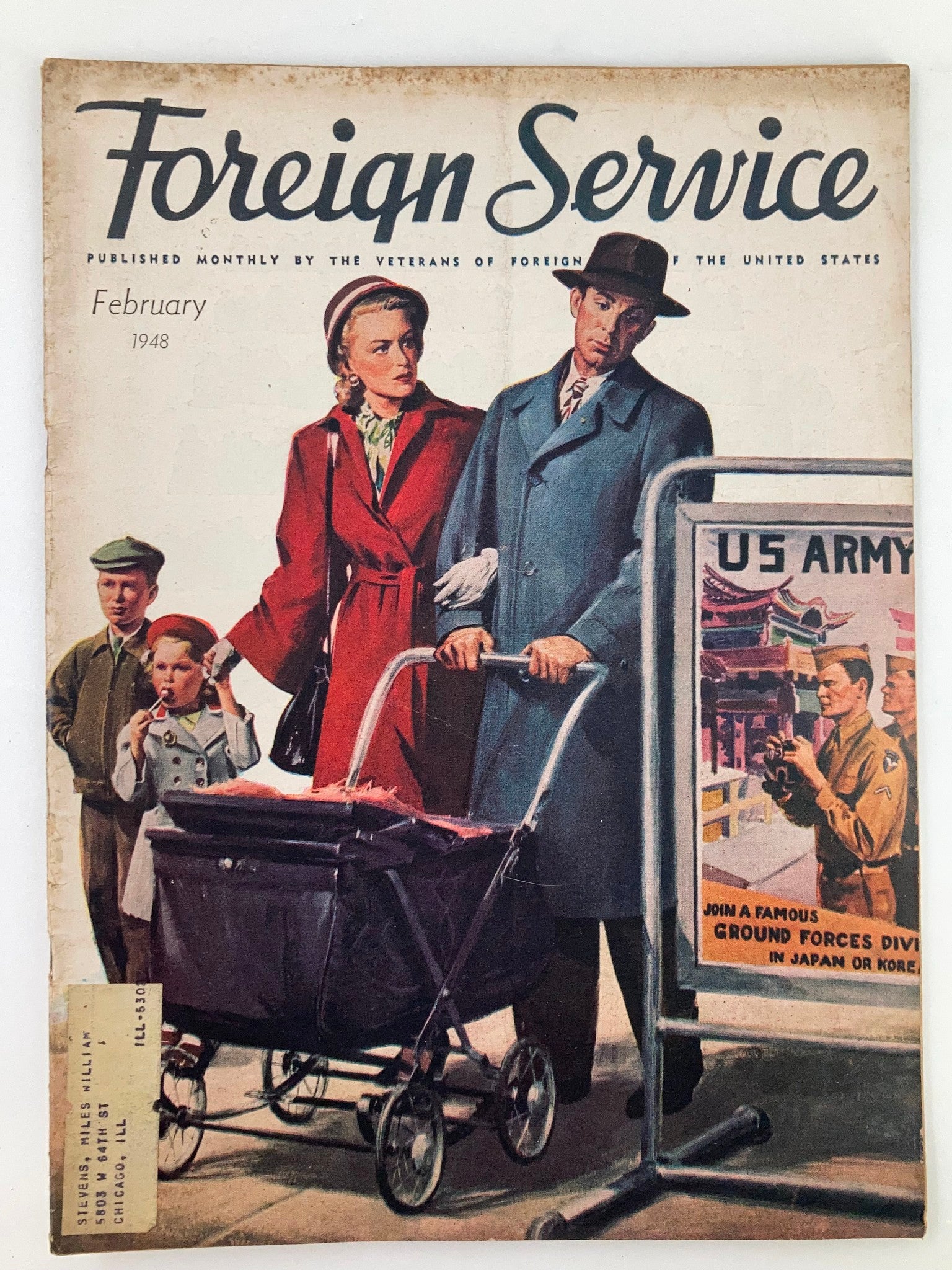 VTG Foreign Service Magazine February 1948 Vol 35 #6 Join A Famous Ground Forces